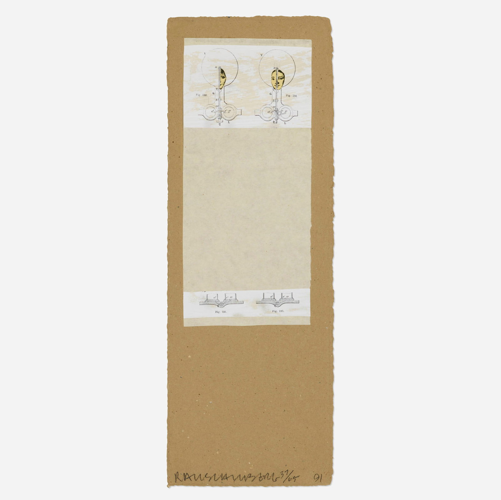 Robert Rauschenberg, Untitled (from the Shirtboards, Morocco, Italy '52 portfolio) (1 of 3)