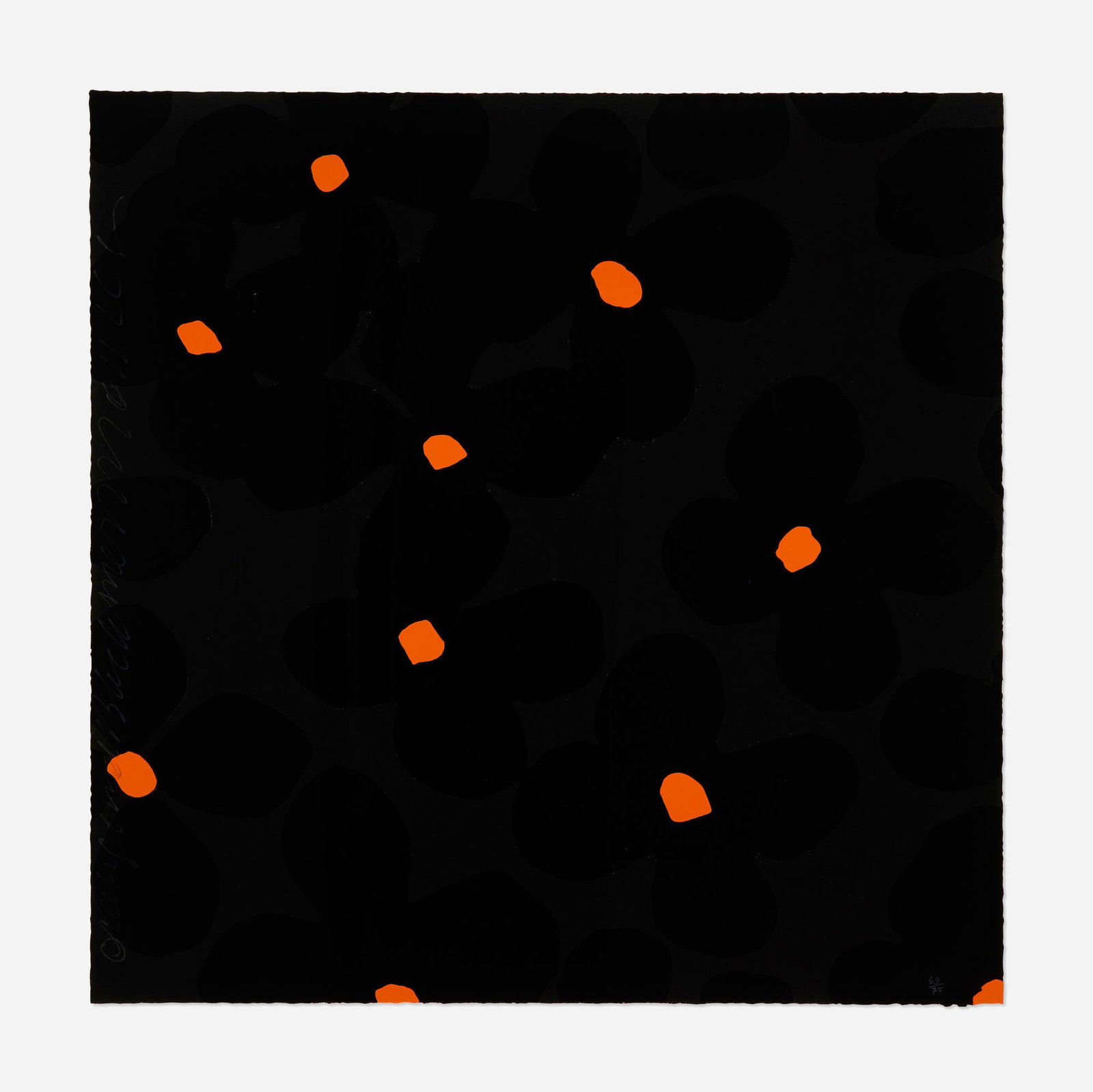 Donald Sultan, Orange and Black, March 22, 2011 (1 of 4)