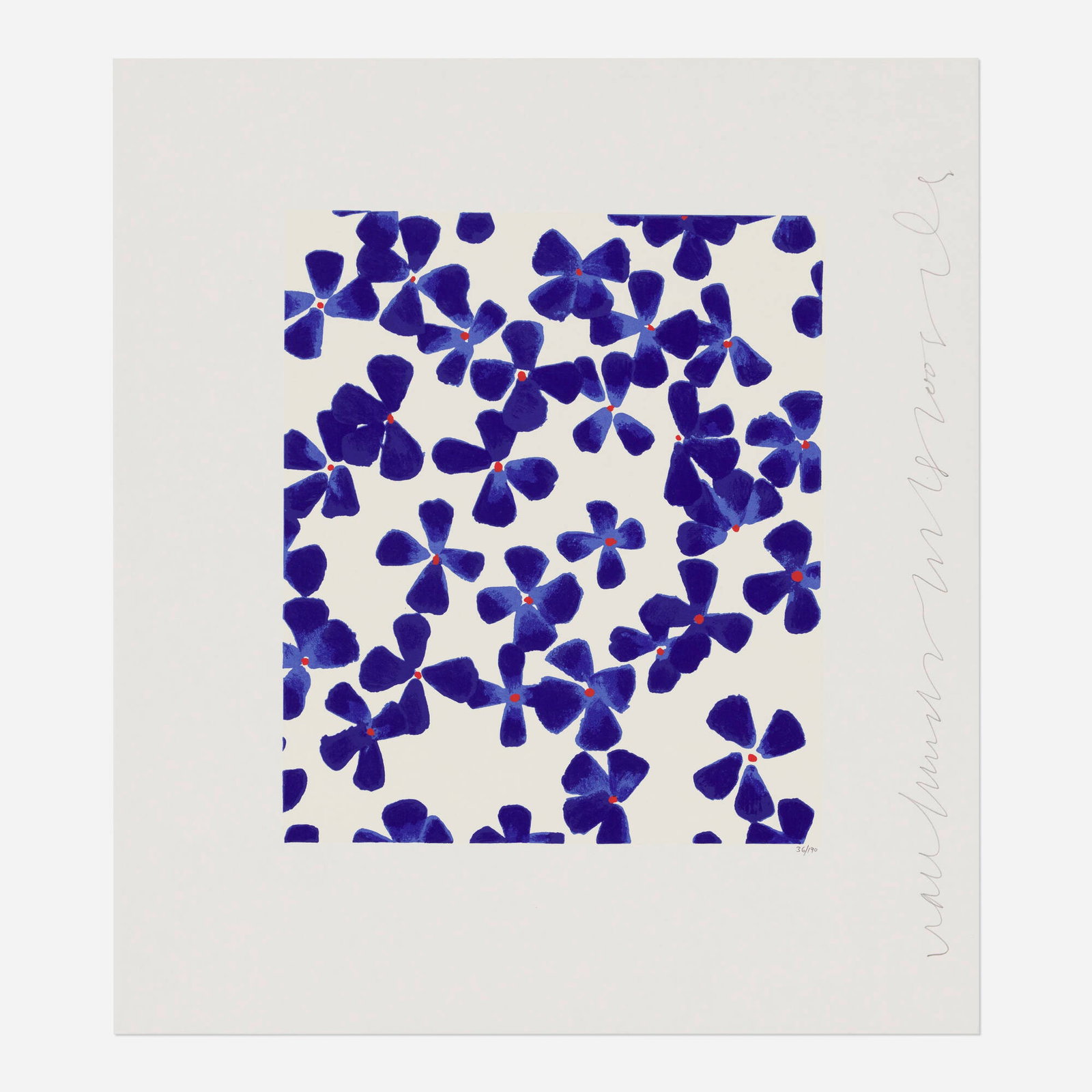 Donald Sultan, Wallflower 1 (from the Wallflowers portfolio) (1 of 3)