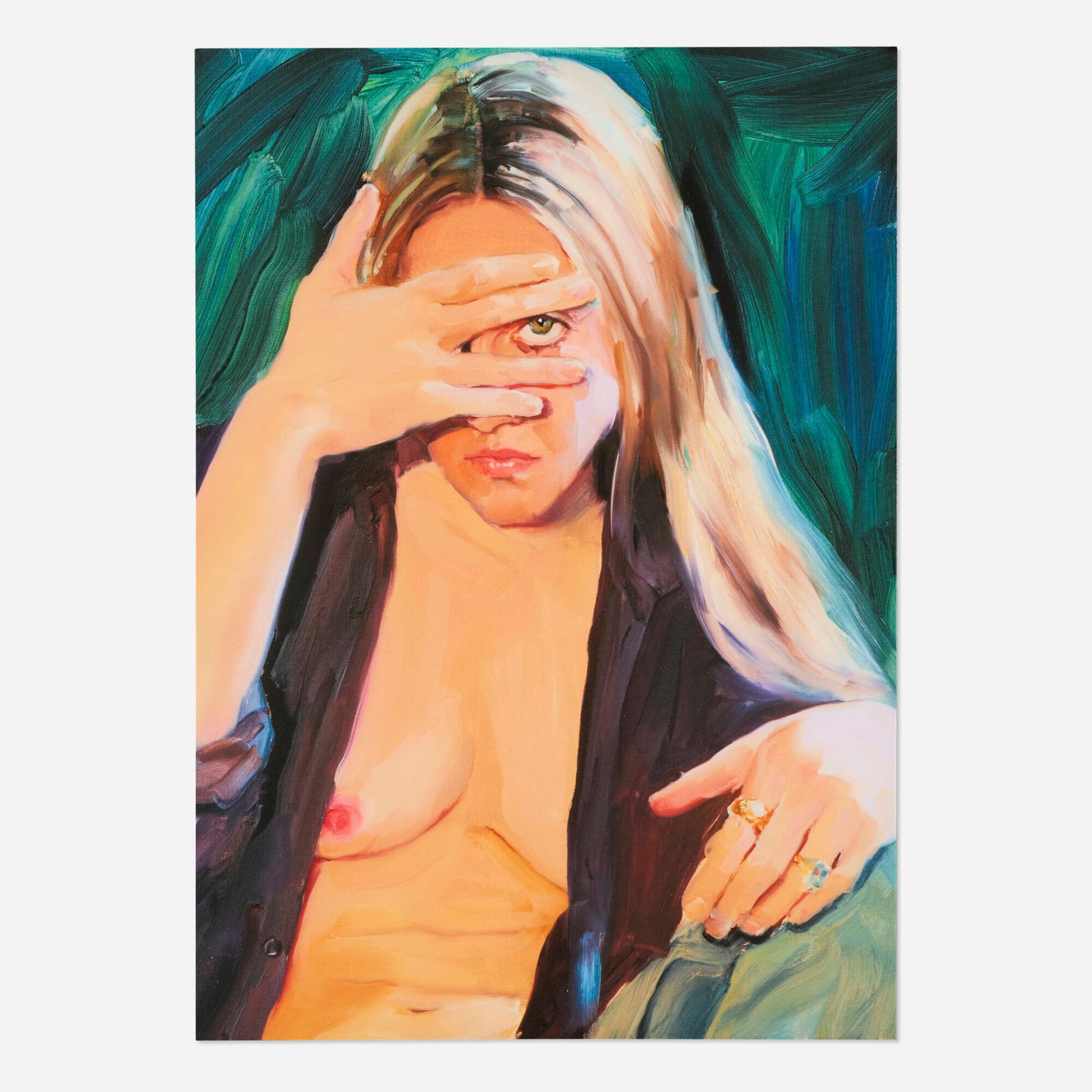 Jenna Gribbon, Comment Section: Jenna Gribbon Comment Section 2021 digital print on Hahnemuhle Photo Rag Ultra Smooth 305 gr 11.5 h x 8.5 w in (29 x 22 cm) This work is number 18 from the edition of 20 printed by Chroma Center, New