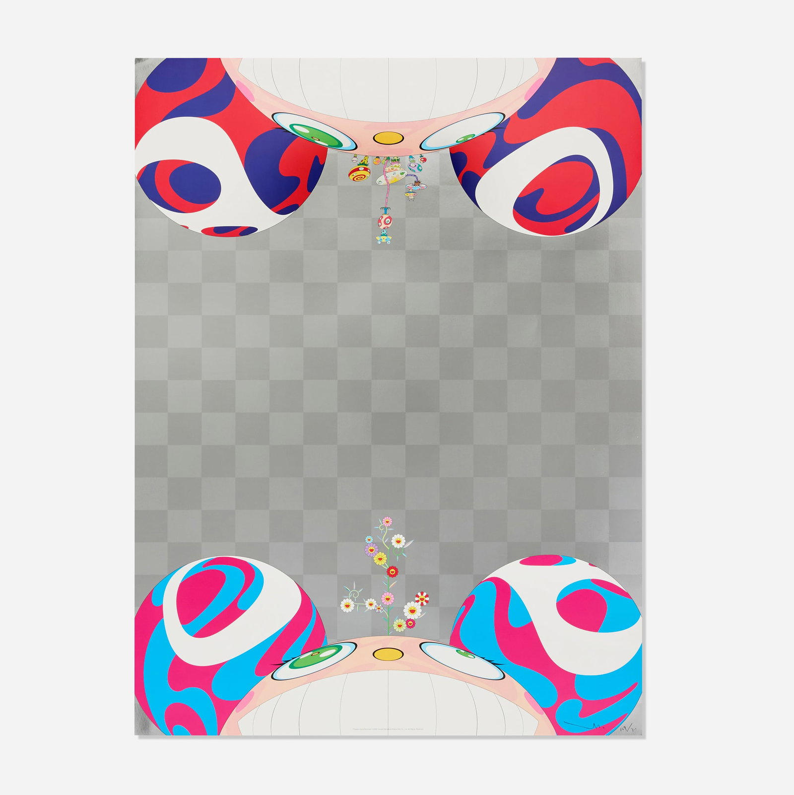 Takashi Murakami, Flowers Have Bloomed: Takashi Murakami Flowers Have Bloomed 2000 offset lithograph in colors 31.5 h x 23.75 w in (80 x 60 cm) Signed and numbered to lower right 'Murakami 129/300'. This work is number 129 from the edition