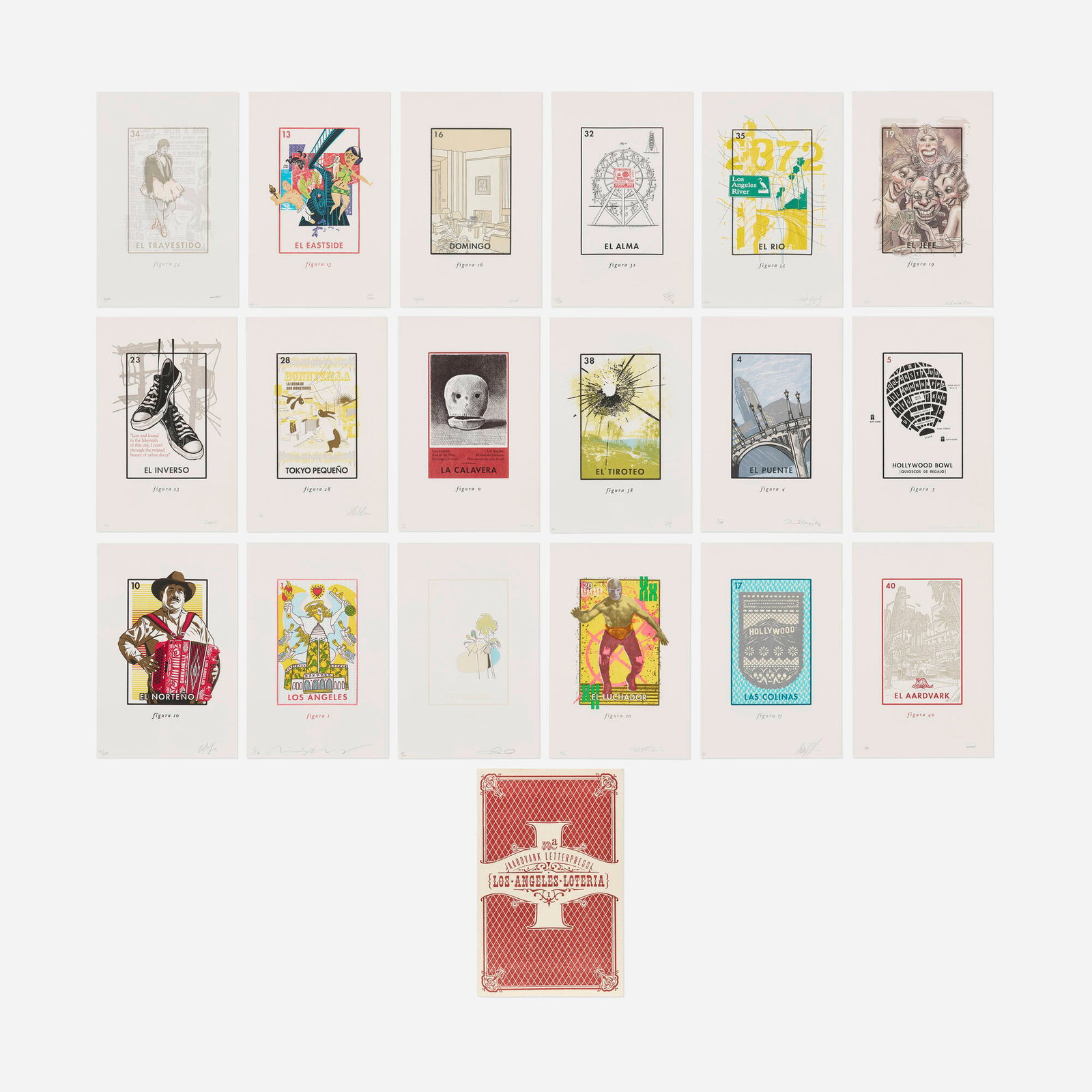 Various Artists, Sixteen works from the Los Angeles Loteria portfolio (1 of 4)