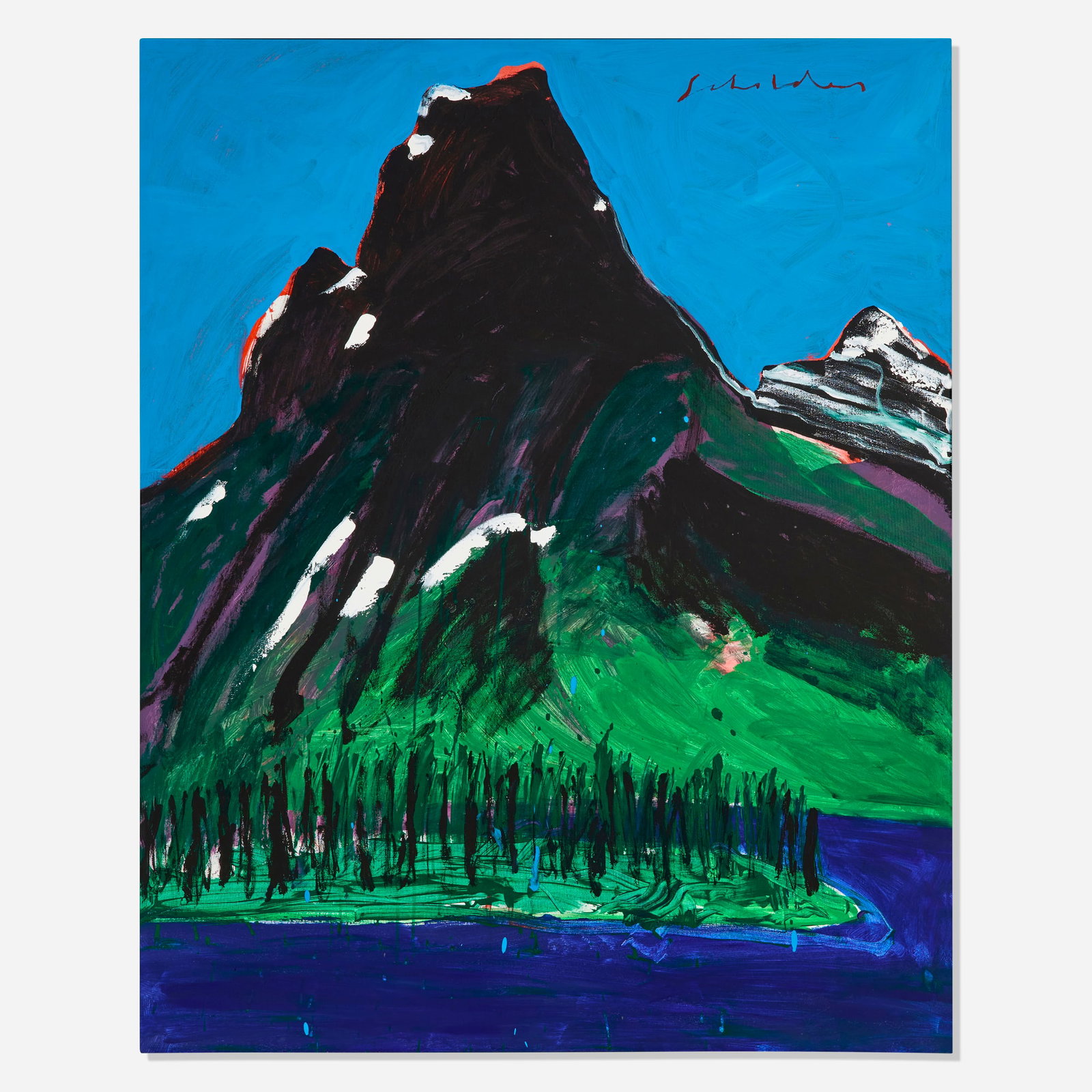 Fritz Scholder, Untitled (Mountain Landscape) (1 of 4)