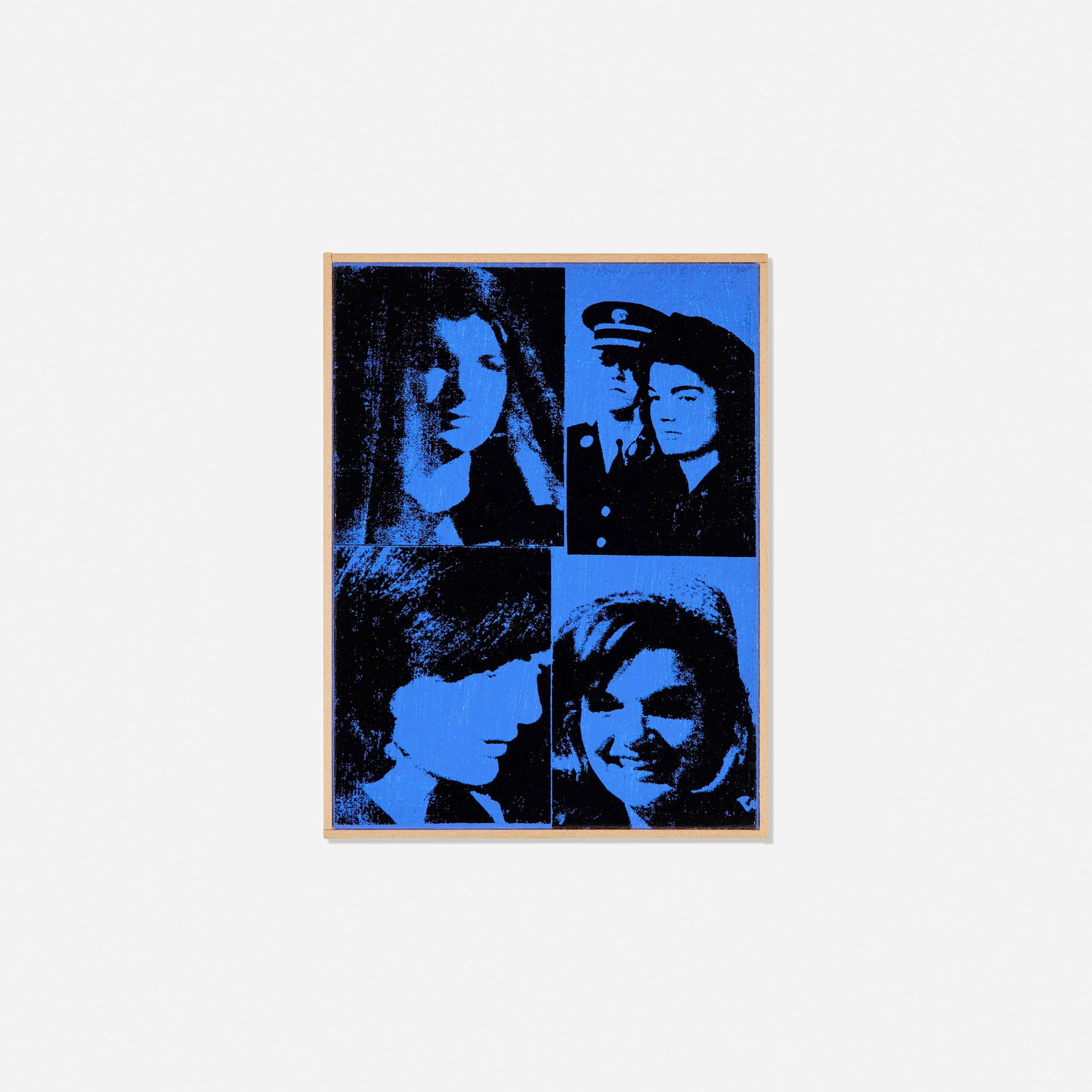 Richard Pettibone, Andy Warhol, 'Four Jackies', 1964: Richard Pettibone Andy Warhol, 'Four Jackies', 1964 1996 acrylic and silkscreen on canvas in artist's frame 6.25 h x 4.75 w in (16 x 12 cm) Signed, titled, dated, and numbered to verso 'Andy