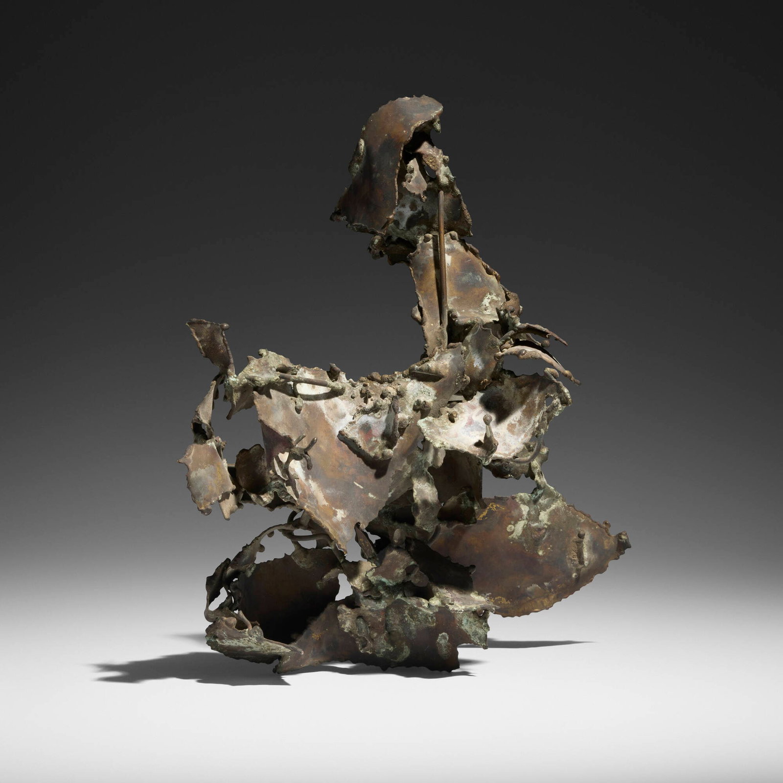 Claire Falkenstein, Untitled: Claire Falkenstein Untitled bronze with patina 13 h x 12.5 w x 8.5 d in (33 x 32 x 22 cm) Proceeds from this sale will benefit The O'Donnell-Green Music and Dance Foundation, established by