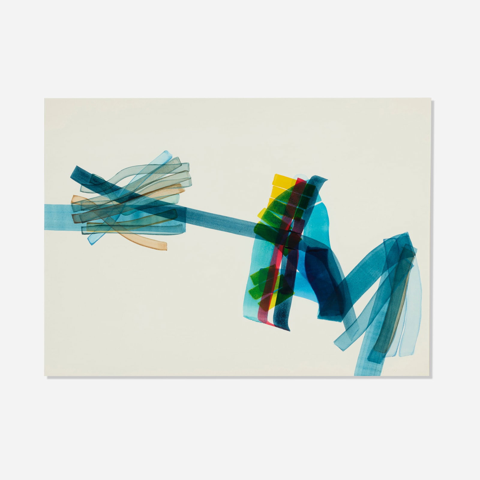 Helen Pashgian, #2: Helen Pashgian #2 1988 watercolor on Arches 22.375 h x 30.125 w in (57 x 77 cm) Signed and dated to lower right 'Pashgian 1988' with blindstamp. This work will ship from Lambertville, New
