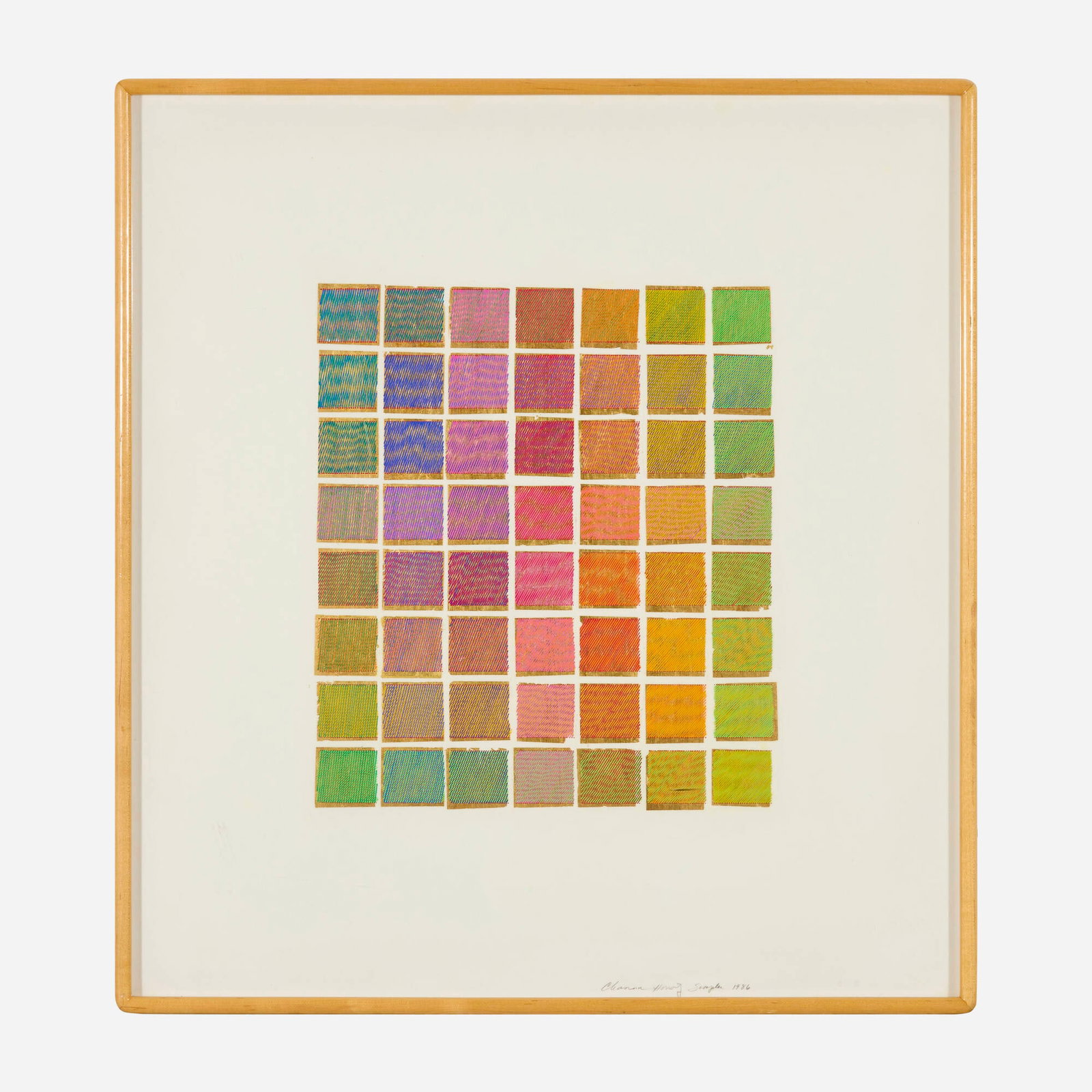 Channa Horwitz, Sampler - 2