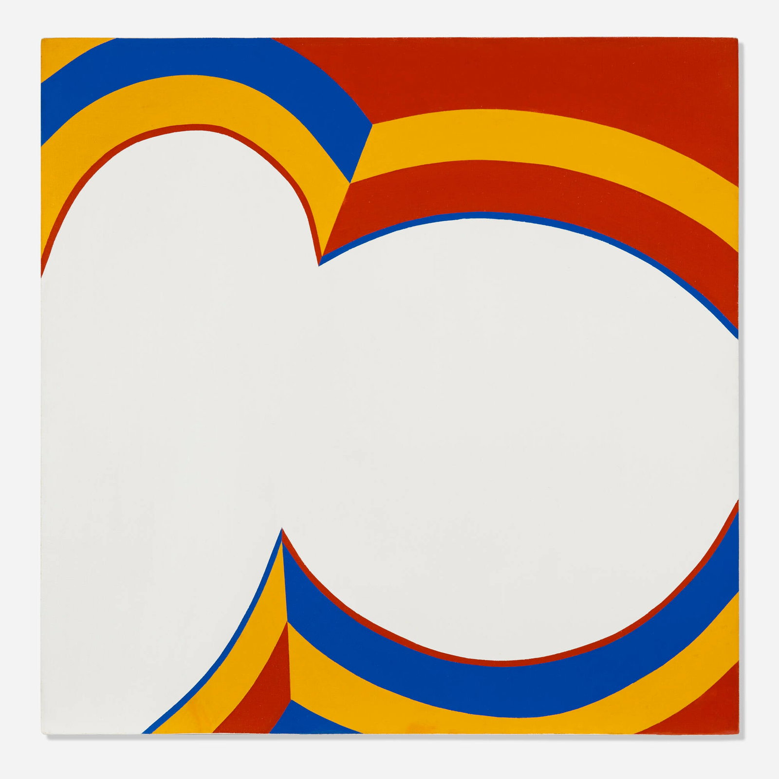 June Harwood, Bullseye (from the Colorform series): June Harwood Bullseye (from the Colorform series) 1964 acrylic on canvas 36 h x 36 w in (91 x 91 cm) Signed, titled and dated to verso 'Harwood 1964 Bullseye'. Provenance: Estate of the artist