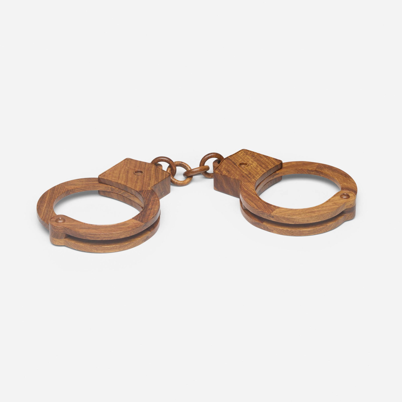 Ai Weiwei, Handcuffs: Ai Weiwei Handcuffs 2012 huali wood 1 h x 16 w x 5 d in (3 x 41 x 13 cm) This work is from the edition of 16 plus 4 artist's proofs. Provenance: Haines Gallery, San Francisco | Acquired from the