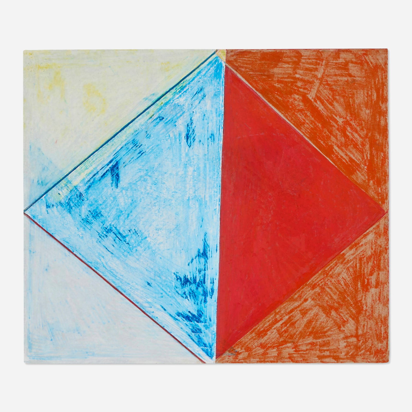 Julia Rommel, Untitled (L.A. 3/11/20): Julia Rommel Untitled (L.A. 3/11/20) 2020 gouache, colored pencil, pastel and wax crayon on card 11 h x 12.75 w in (28 x 32 cm) Signed, dated, and inscribed to verso 'Julia Rommel Los Angeles