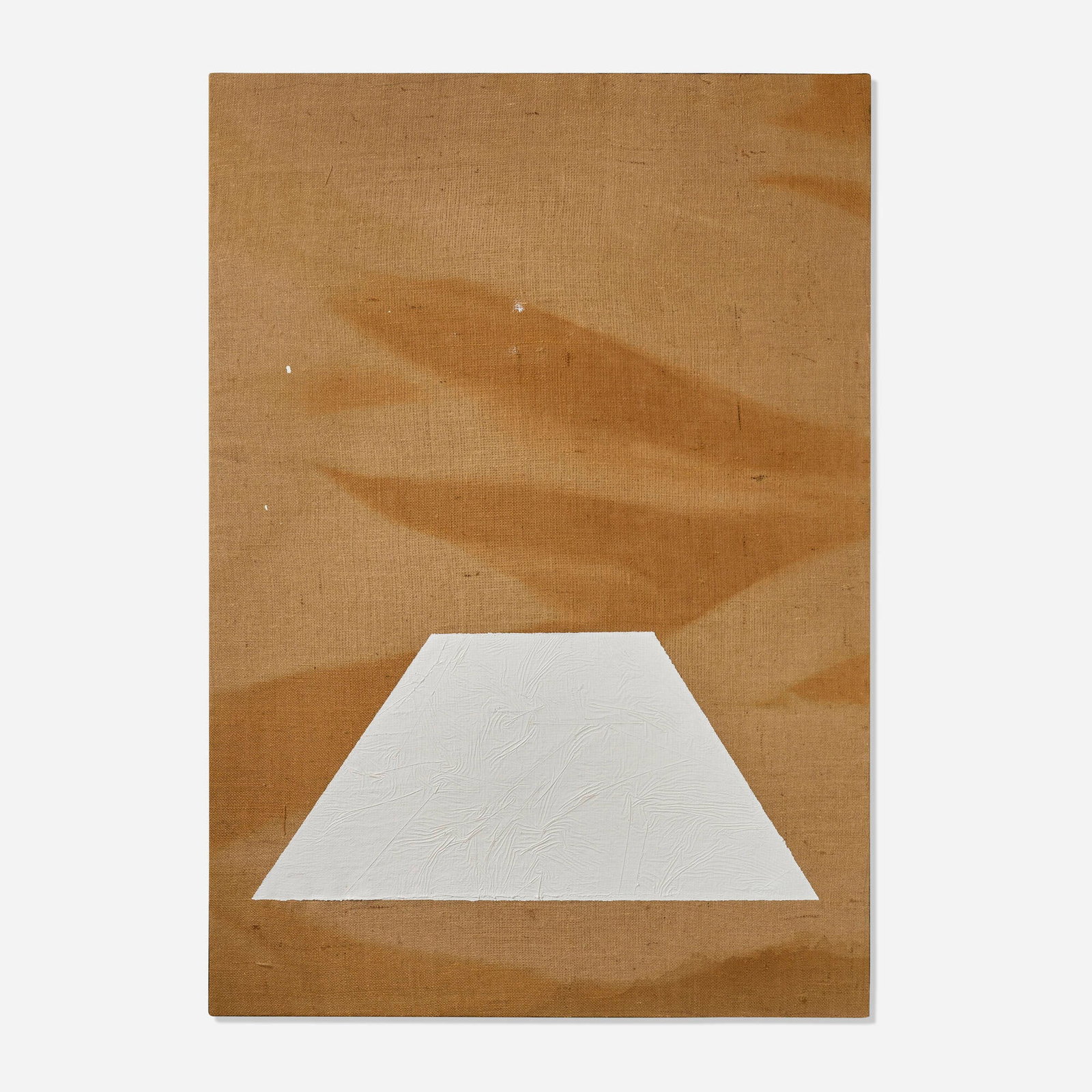 Mark Hagen, To Be Titled (Additive Painting 1): Mark Hagen To Be Titled (Additive Painting 1) 2010 acrylic on burlap over panel in artist's frame 61 h x 43 w in (155 x 109 cm) Provenance: China Art Objects Galleries, Los Ang