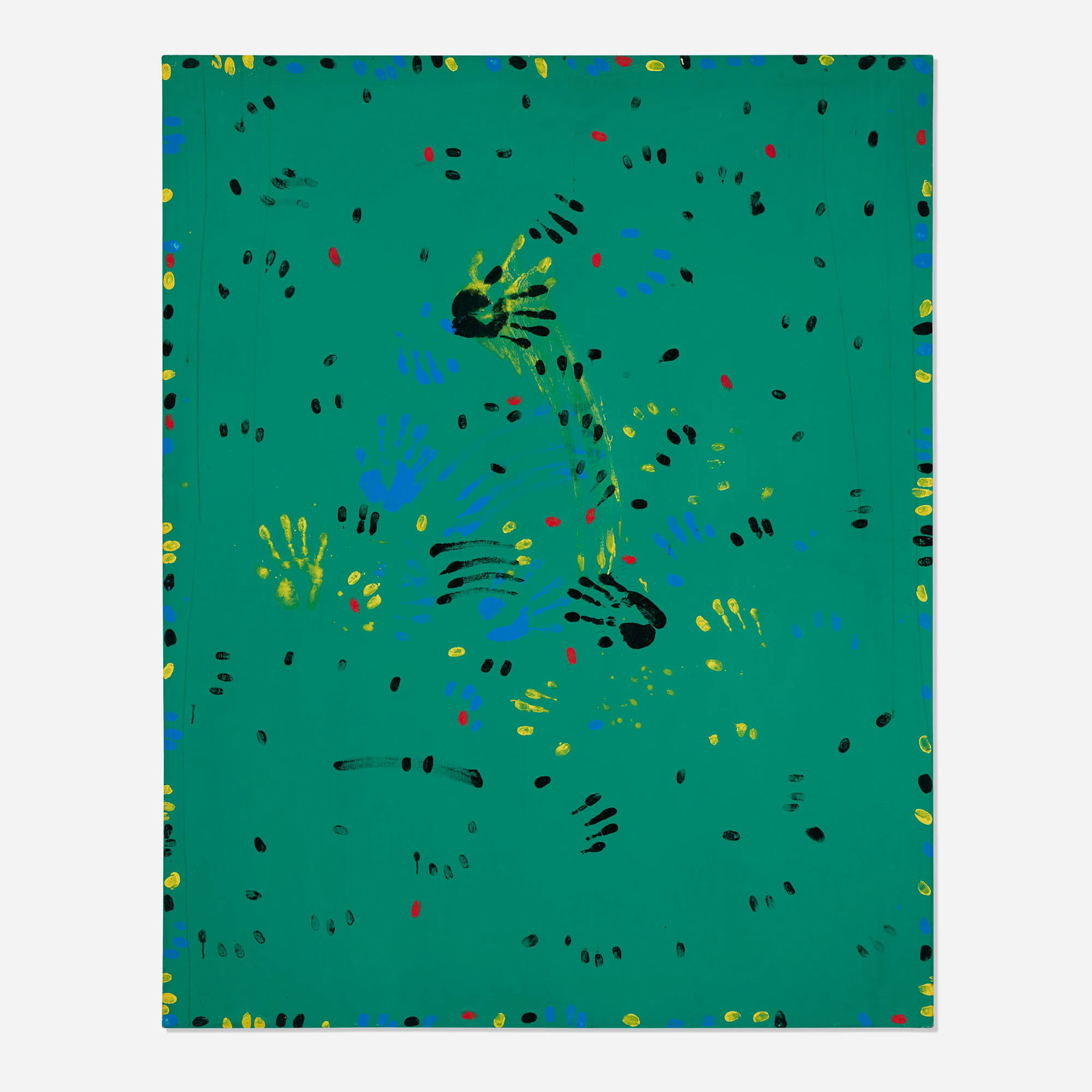 Emerson Woelffer, Untitled: Emerson Woelffer Untitled 1974 oil on canvas 71.75 h x 57 w in (182 x 145 cm) This work is being sold to raise scholarship funds for the Otis College of Art and Design. Signed and dated to verso