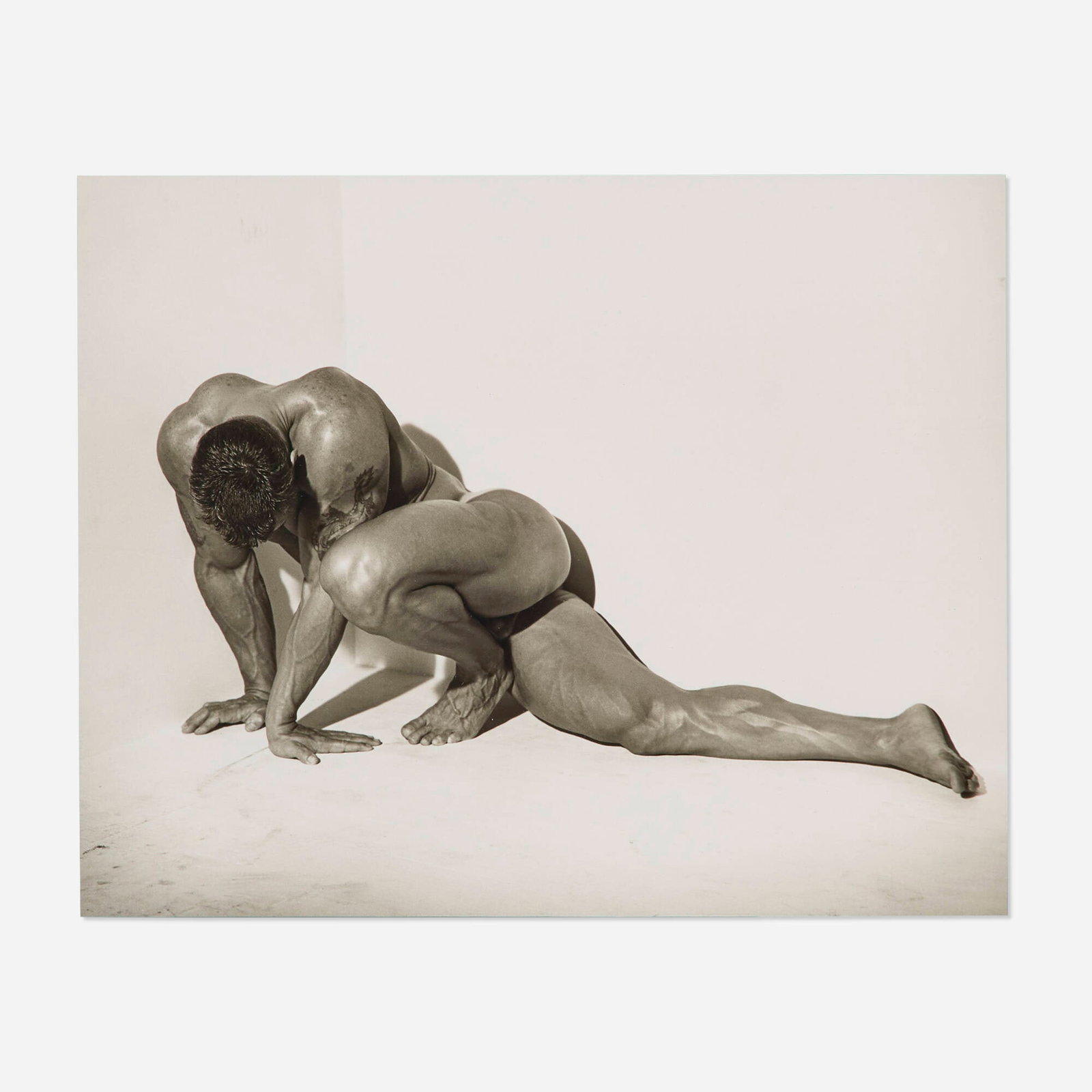 Herb Ritts, Male Nude, Horizontal, Los Angeles: Herb Ritts Male Nude, Horizontal, Los Angeles 1987 / printed later gelatin silver print sight: 9.875 h x 12.25 w in (25 x 31 cm) Signed to verso 'Herb Ritts'. Provenanc