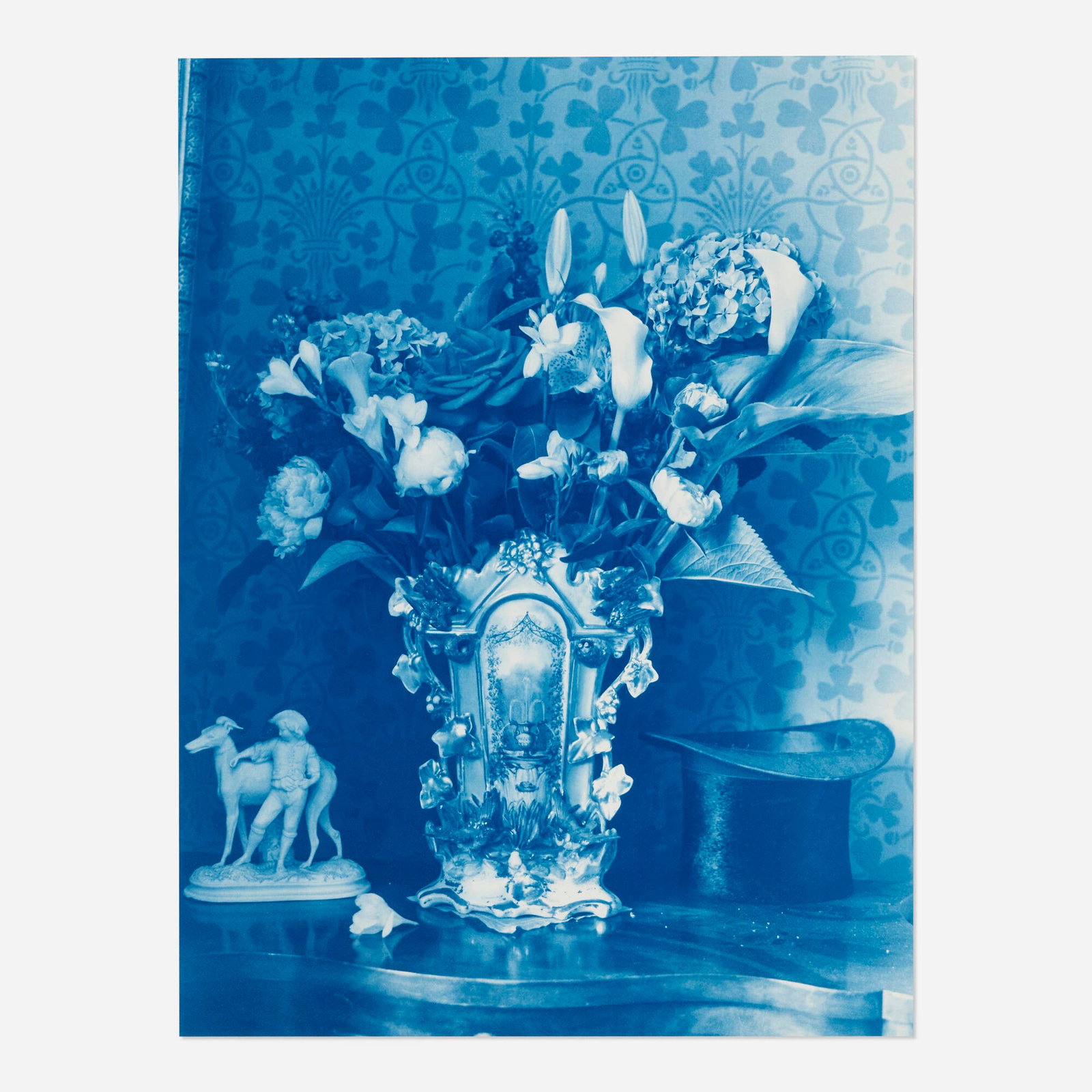McDermott & McGough, Front Parlor, Sandymount Ave.: McDermott & McGough Front Parlor, Sandymount Ave. 1917 / printed 2010 cyanotype image: 23.625 h x 18 w in (60 x 46 cm) sheet: 24.875 h x 20.75 w in (63 x 53 cm) Signed, titled, dated and num