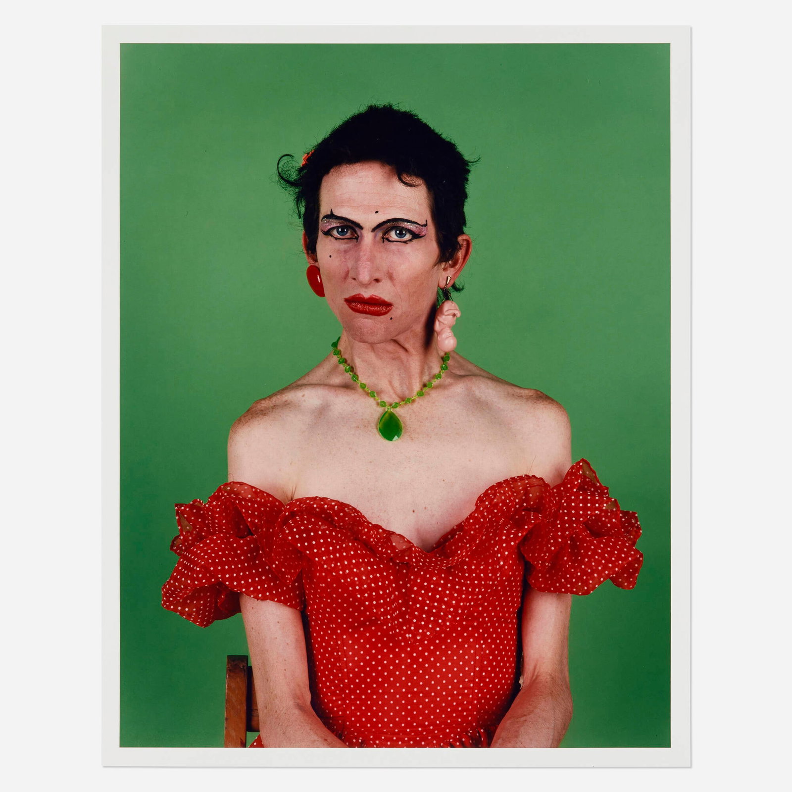 Catherine Opie, Jerome Caja: Catherine Opie Jerome Caja 1993 Cibachrome print image: 19 h x 15 w in (48 x 38 cm) sheet: 20 h x 16 w in (51 x 41 cm) Signed, dated, and numbered to verso 'Catherine Opie 1993 A/P'. This