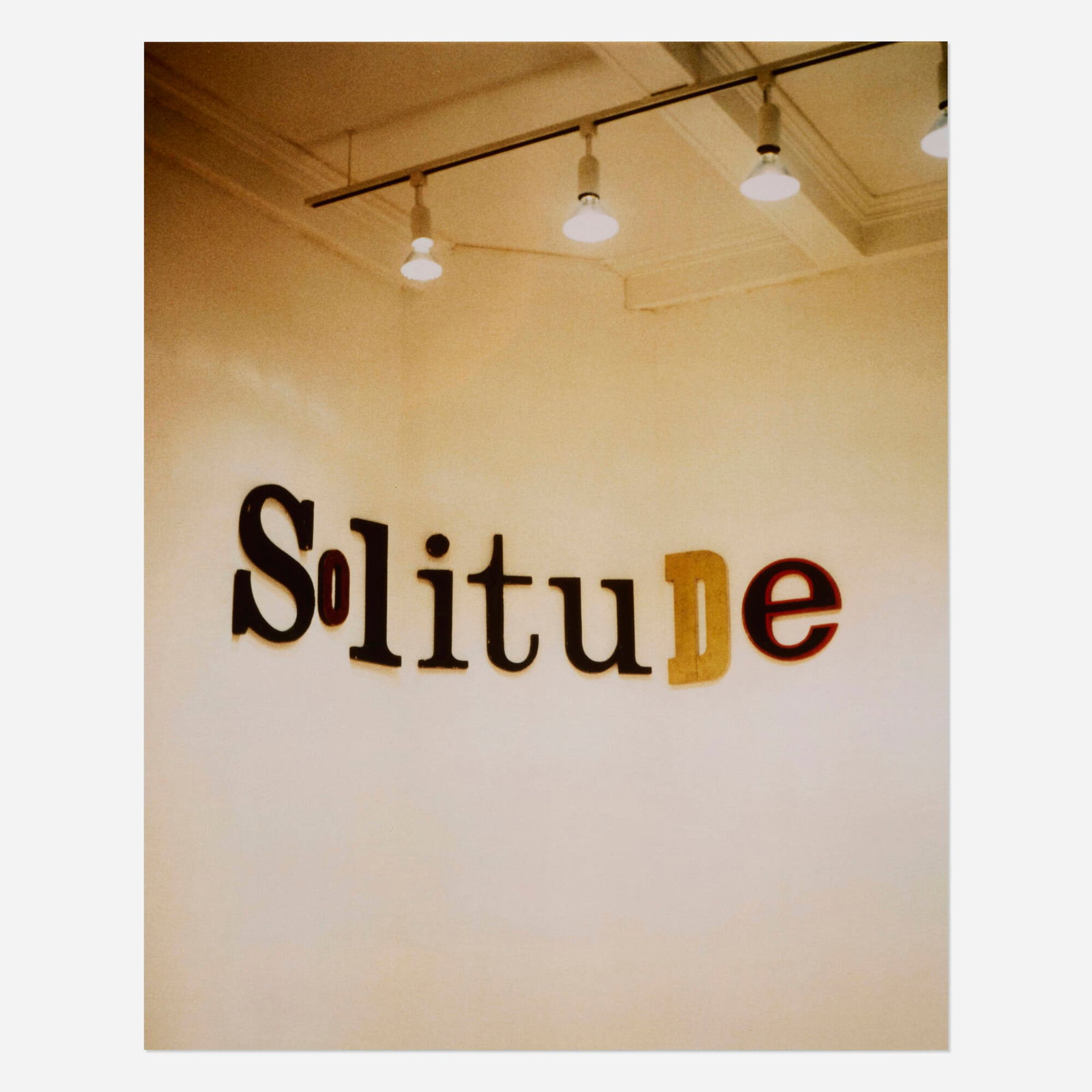 Jack Pierson, Solitude (from the All of the Sudden portfolio): Jack Pierson Solitude (from the All of the Sudden portfolio) 1995 C-print 20 h x 16 w in (51 x 41 cm) Signed and numbered to verso '4B/20 JP'. This work is number 4B from the edition of 20.