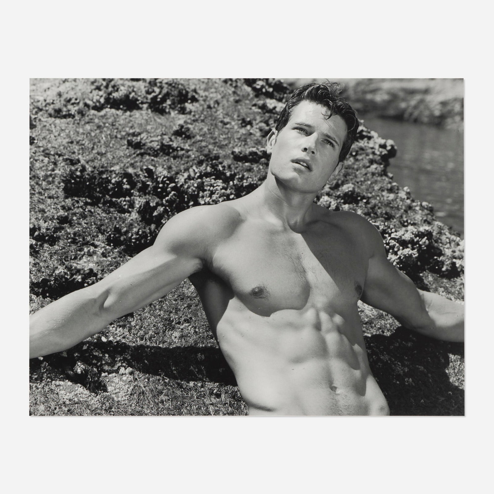 Bruce Weber, Dustin - Before the Navy Seals, Bower Island: Bruce Weber Dustin - Before the Navy Seals, Bower Island 2006 gelatin silver print image: 10.375 h x 13.375 w in (26 x 34 cm) sheet: 11 h x 14 w in (28 x 36 cm) Signed, titled, dated and inscribed to