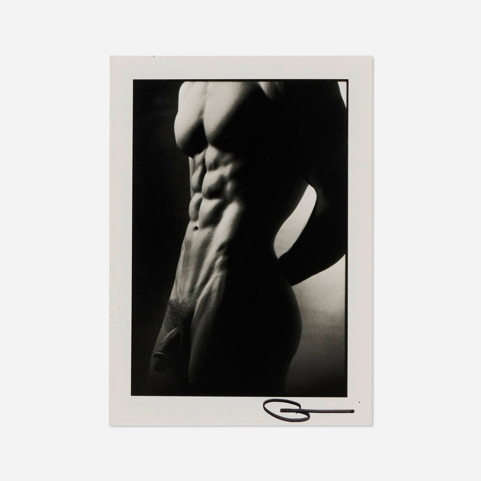 Greg Gorman, Miami: Greg Gorman Miami 1989 vintage gelatin silver print image: 6.875 h x 4.625 w in (17 x 12 cm) sheet: 9.875 h x 7.875 w in (25 x 20 cm) Signed to lower right margin 'G'.