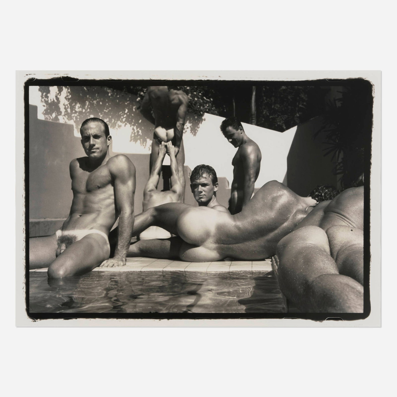 Tom Bianchi, Larry Surrounded (from the Out of the Studio series): Tom Bianchi Larry Surrounded (from the Out of the Studio series) 1988 gelatin silver print image: 12.5 h x 18 w in (32 x 46 cm) sight: 13.125 h x 18.875 w in (33 x 48 cm) Signed, dated, and