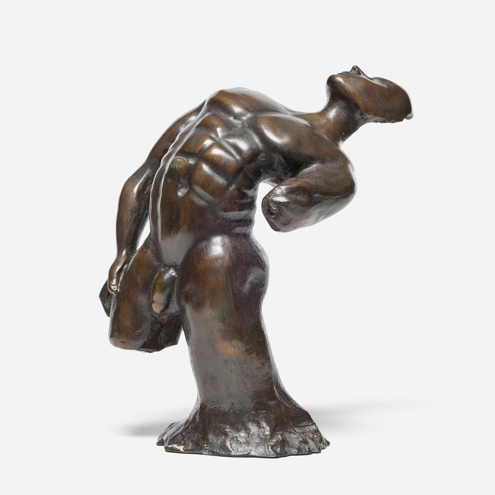 Gary Word, Untitled (Torso): Gary Word Untitled (Torso) 1994 bronze 10.5 h x 9.25 w x 6.75 d in (27 x 23 x 17 cm) Incised signature and date to lower edge 'Gary Word 5.94'. Incised signature and inscription to