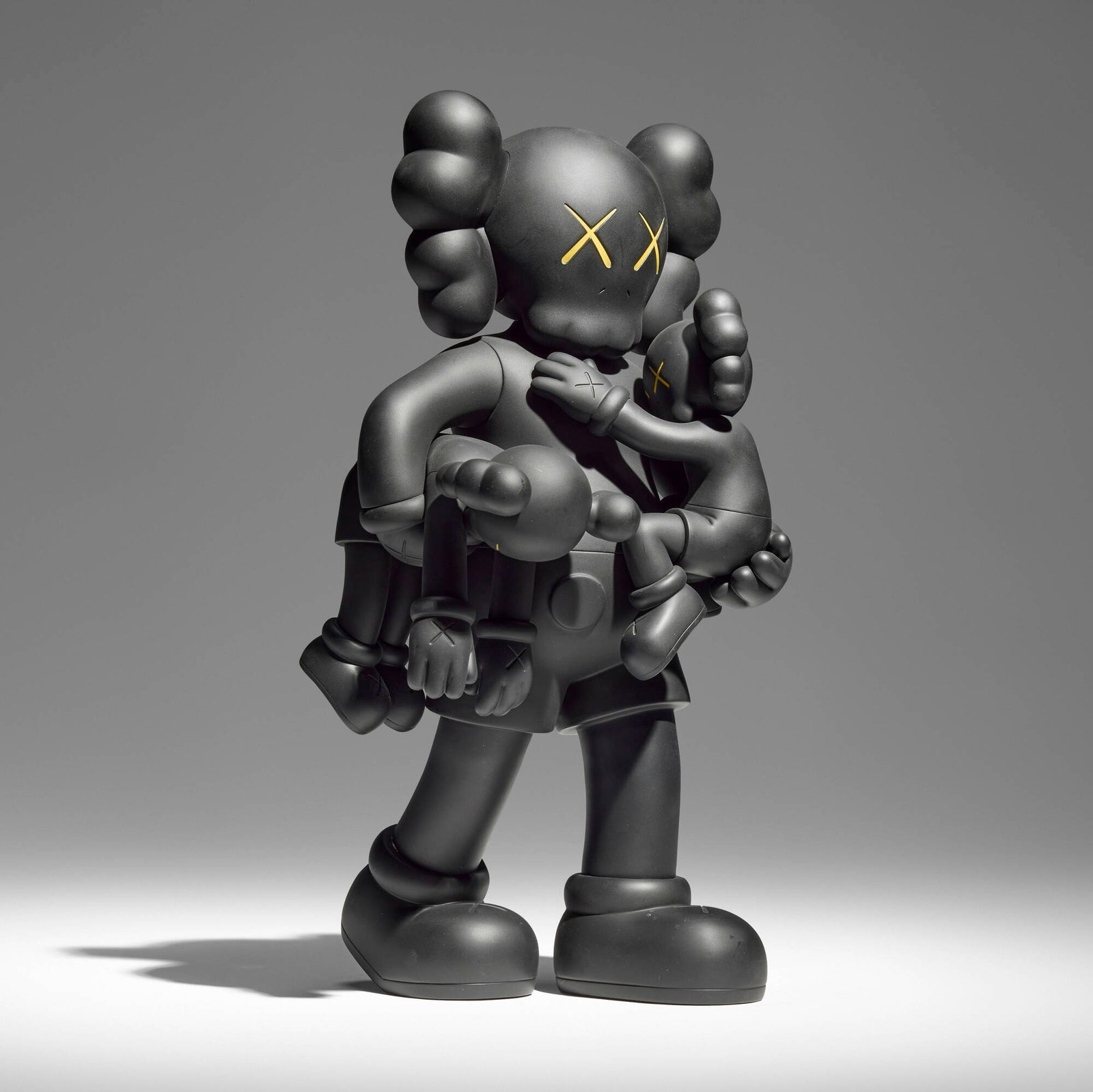 KAWS (Brian Donnelly), Clean Slate (Black): KAWS (Brian Donnelly) Clean Slate (Black) 2018 painted cast vinyl 14.25 h x 7.75 w x 7 d in (36 x 20 x 18 cm) Stamped signature, title, date and manufacturer's mark to underside 'Kaws.. 18 Clean