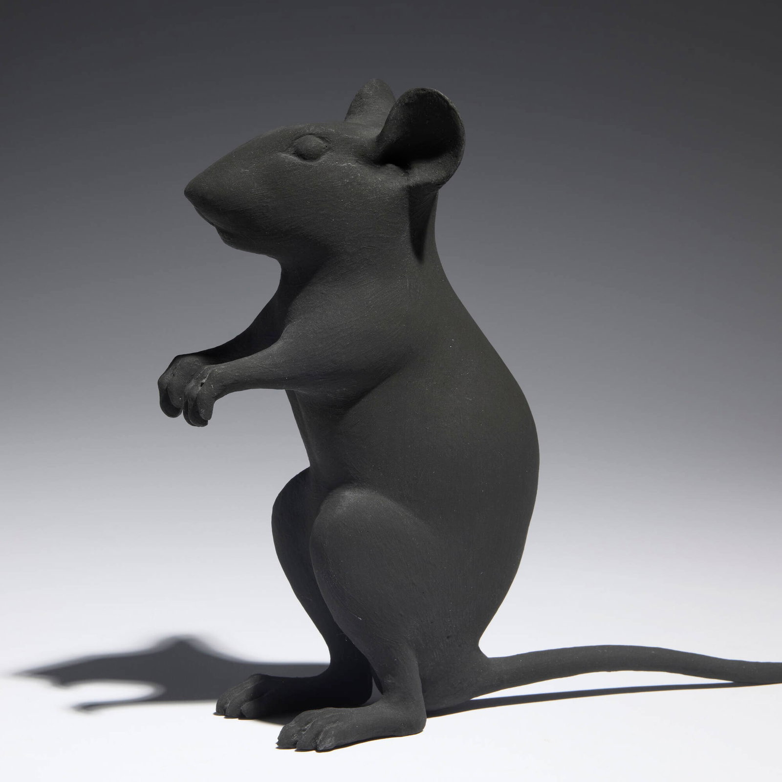 Katharina Fritsch, Hohle Maus (Hollow Mouse): Katharina Fritsch Hohle Maus (Hollow Mouse) 2009 painted polyester resin 7.375 h x 2.375 w x 10.125 d in (19 x 6 x 26 cm) This work is from the edition of 16. Provenance: Matthew Marks Gallery, New