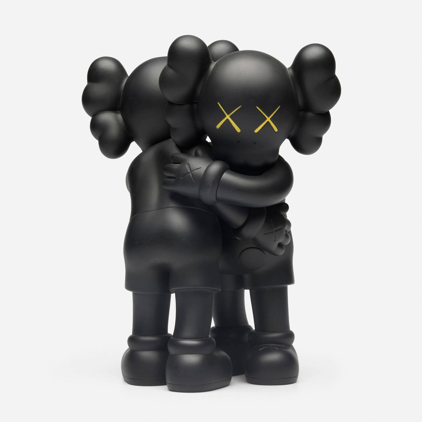 KAWS (Brian Donnelly), Together (Black): KAWS (Brian Donnelly) Together (Black) 2018 vinyl paint, cast resin 10 h x 8 w x 5.5 d in (25 x 20 x 14 cm) Stamped signature, title, date and manufacturer's mark to underside of feet 