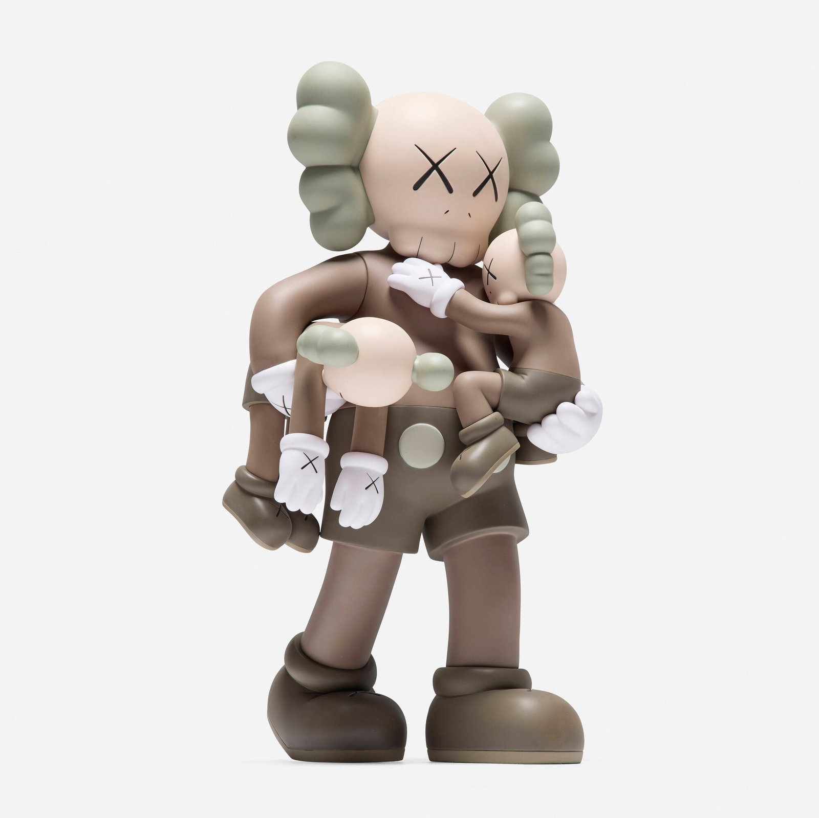 KAWS (Brian Donnelly), Clean Slate (Brown): KAWS (Brian Donnelly) Clean Slate (Brown) 2018 painted cast vinyl 14.25 h x 7.25 w x 7 d in (36 x 18 x 18 cm) Stamped signature, title, date and manufacturer's mark to the underside '