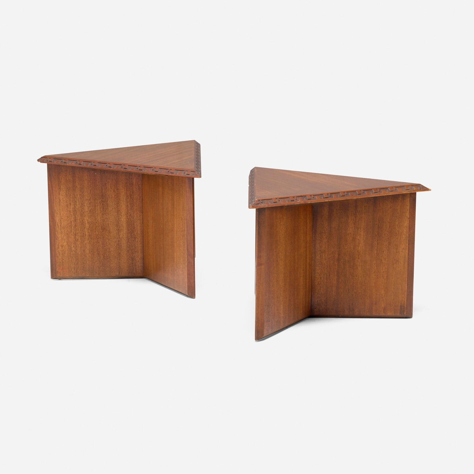 Frank Lloyd Wright, Stools model 452-A, pair - 3