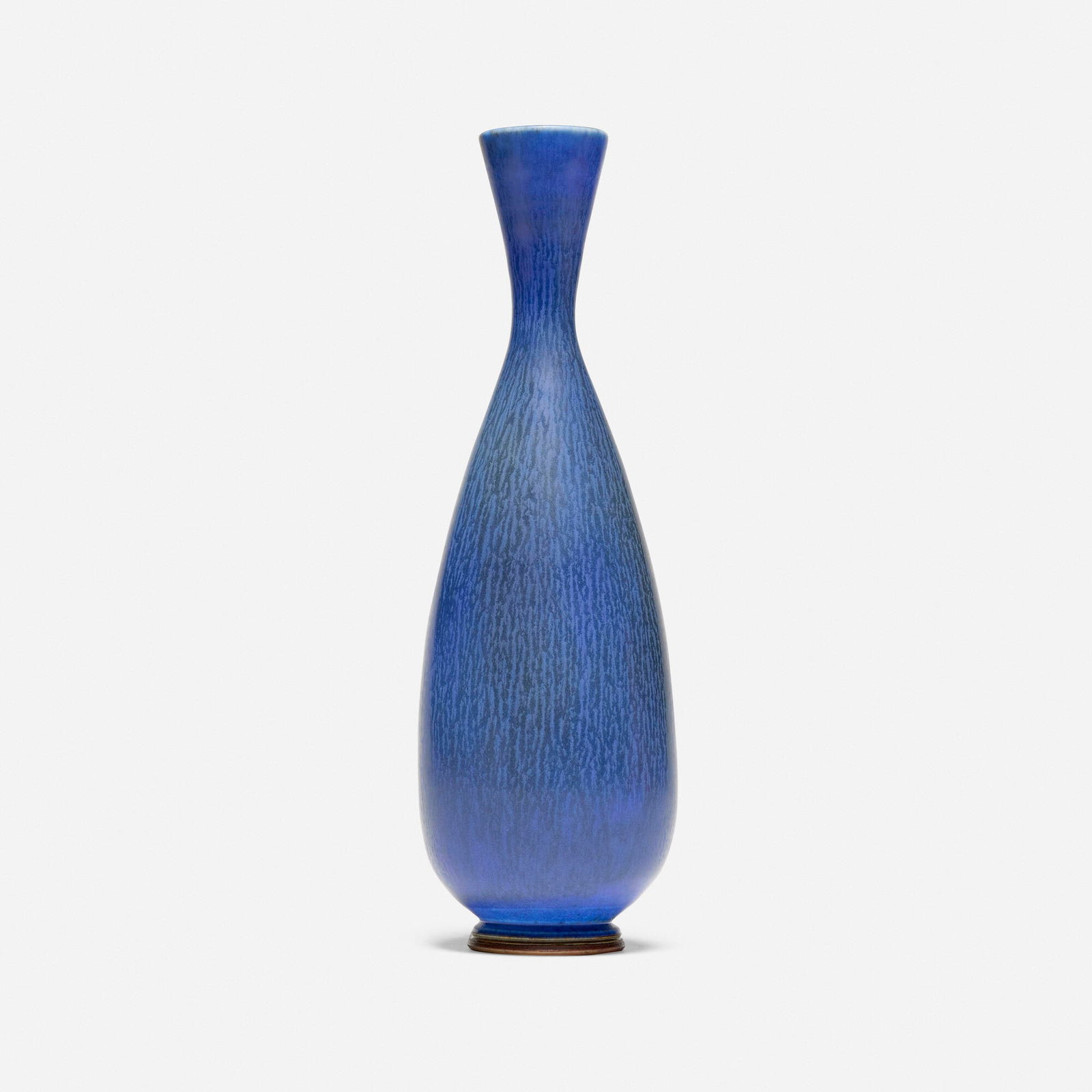 Berndt Friberg, Vase: Berndt Friberg Vase Gustavsberg 1976 glazed stoneware 8.5 h x 2.75 dia in (22 x 7 cm) Incised signature, date and manufacturer's mark to underside 'Friberg 1976'.