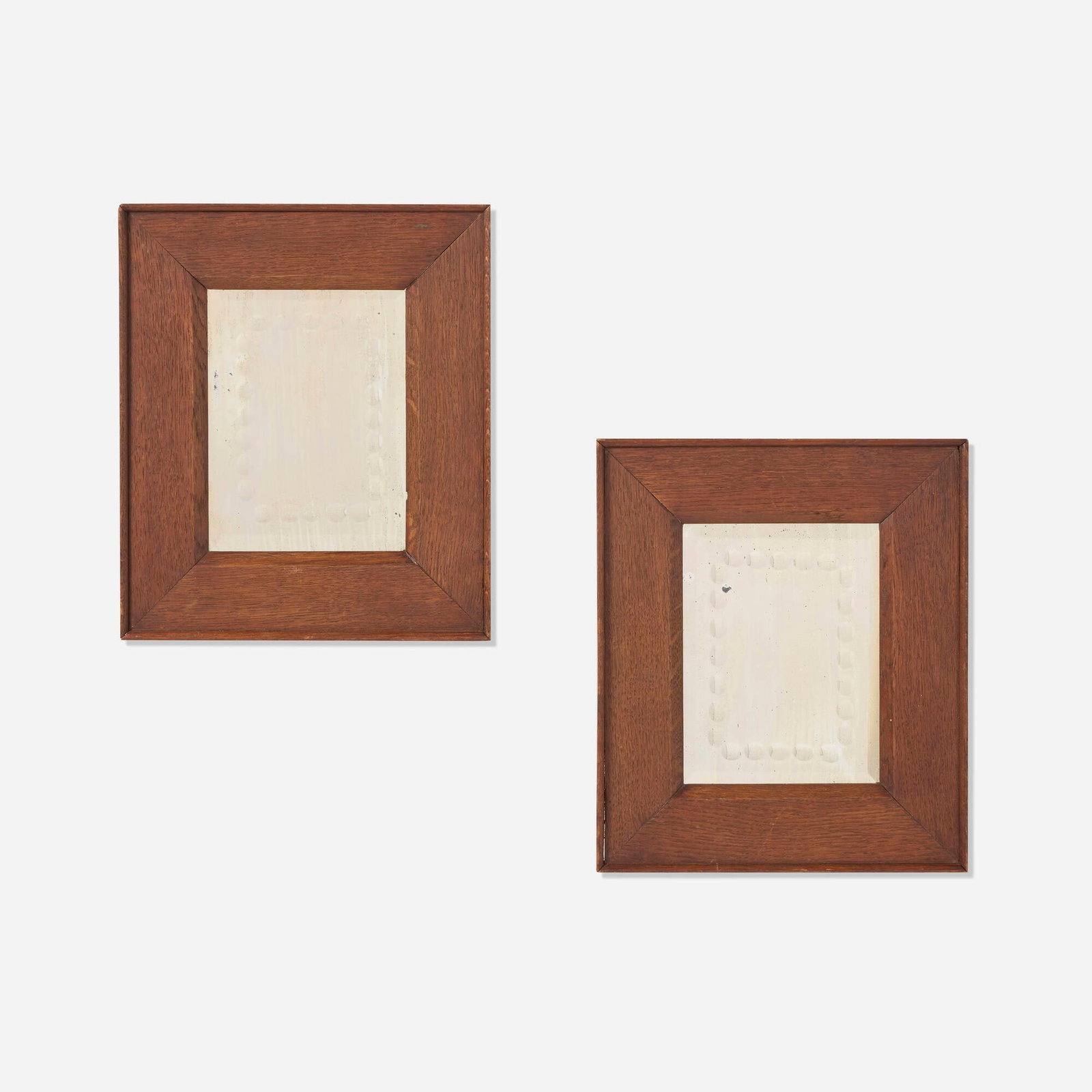 Danish, Small wall-hanging mirrors, pair (1 of 3)
