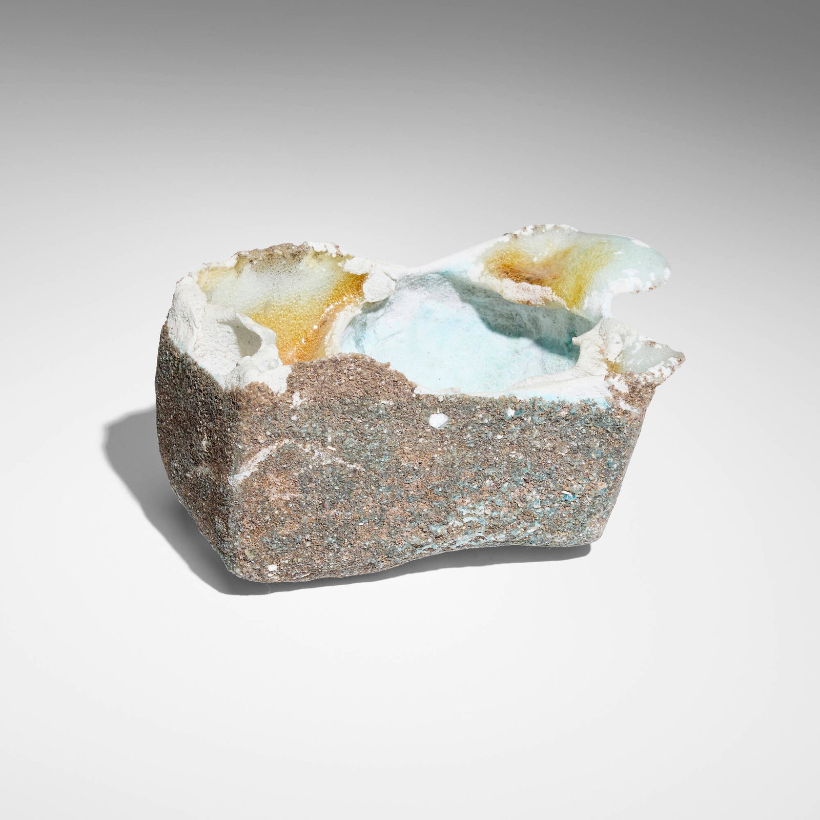 Masaomi Yasunaga, Sai #7: Masaomi Yasunaga Sai #7 2019 glass, ash 3 h x 4 w x 6 d in (8 x 10 x 15 cm) Titled to label on underside '#7'. Provenance: Mr. Kitly, Victoria, Australia | Pri