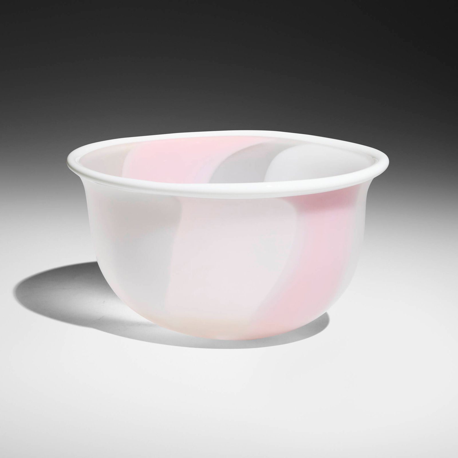 Kyohei Fujita, Bowl: Kyohei Fujita Bowl hand-blown glass, gold foil inclusions 5 h x 9.25 w x 8.975 d in (13 x 23 x 23 cm) Incised signature to underside 'K. Fujita'. Sold with original signed artist's bo