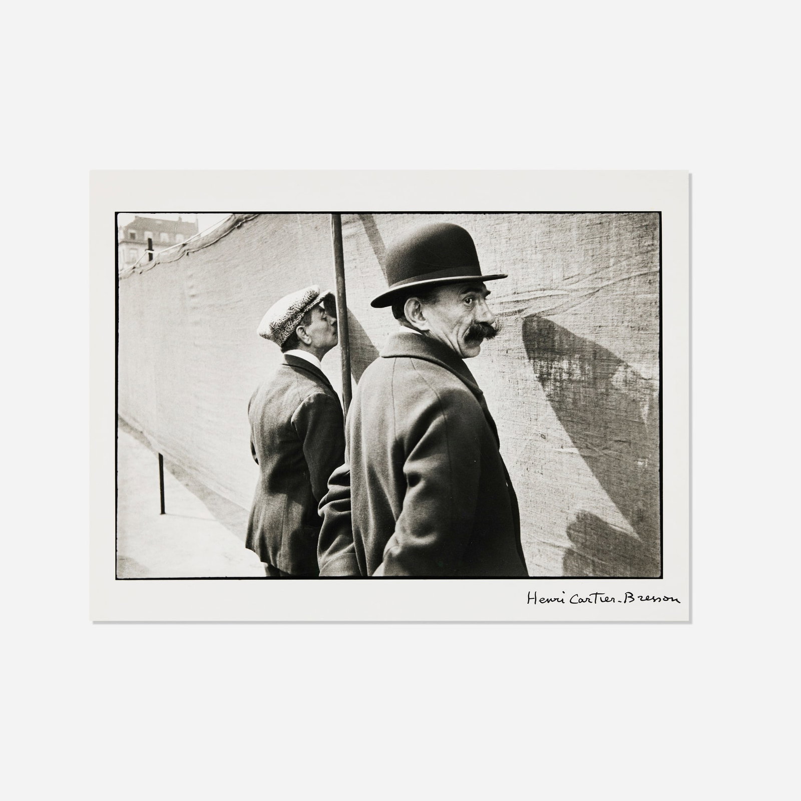 Henri Cartier-Bresson, Brussels, 1932: Henri Cartier-Bresson Brussels, 1932 1932 / printed later gelatin silver print image: 9.5 h x 14 w in (24 x 36 cm) sheet: 11.75 h x 15.625 w in (30 x 40 cm) Signed to lower margin 'Henr