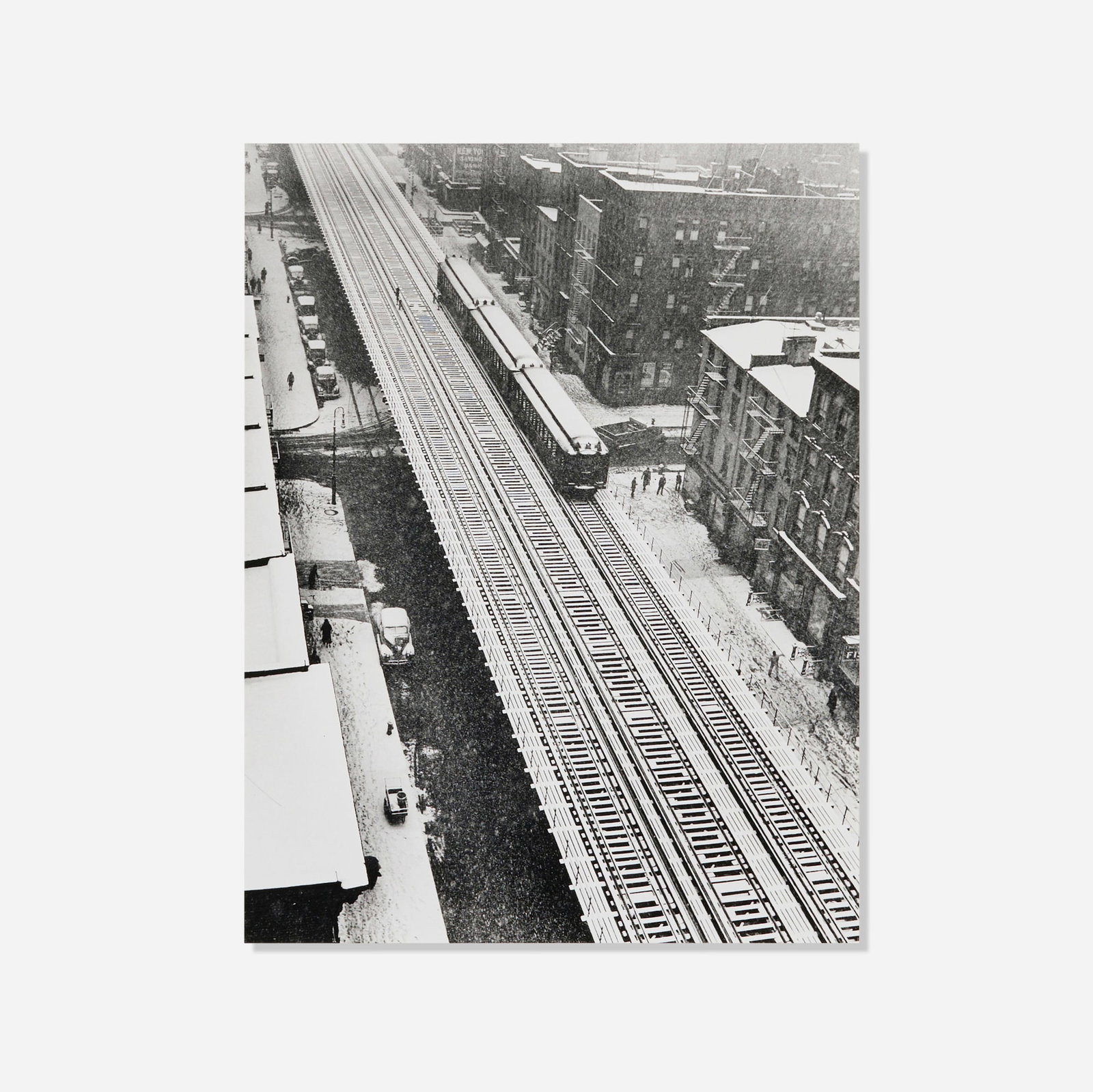 Andreas Feininger, Elevated Train, Ninth Avenue, New York (1 of 4)