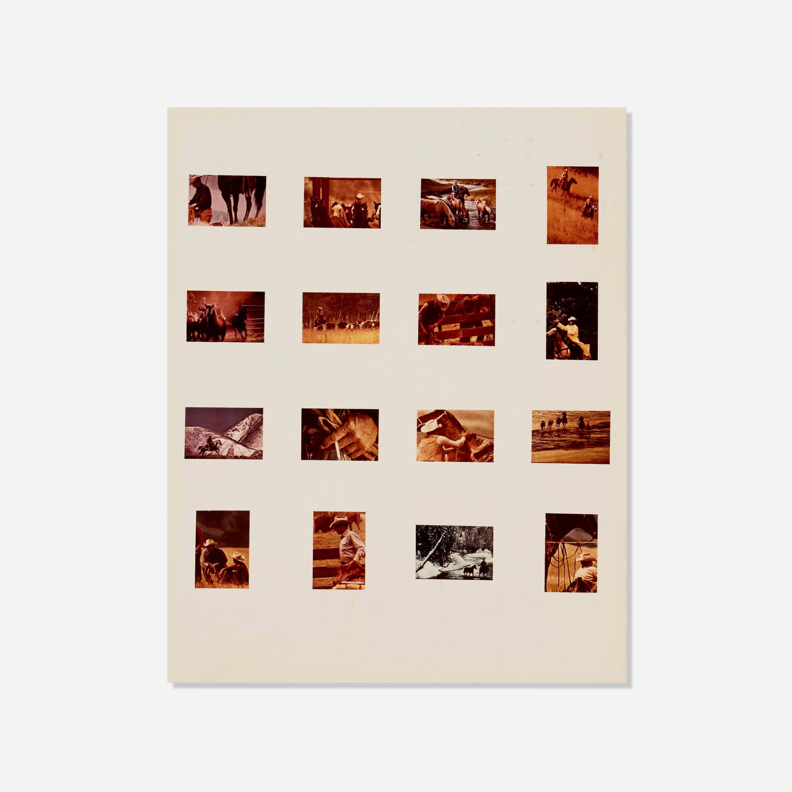 Richard Prince, Untitled (Cowboys): Richard Prince Untitled (Cowboys) 1980-84 chromogenic print 8 h x 10 w in (20 x 25 cm) This work is a working proof apart from the edition of 2 plus 1 artist's proof. This work has been verified