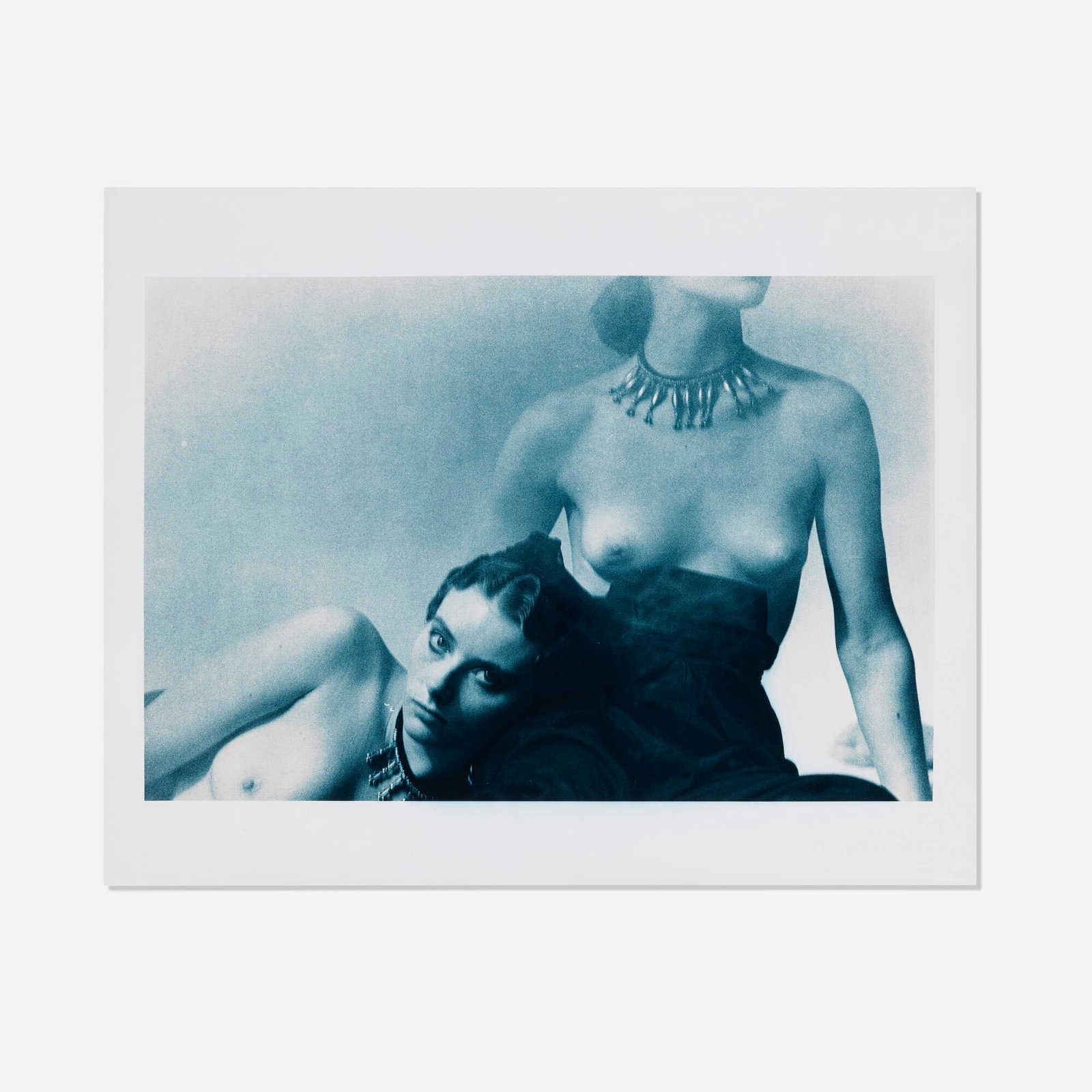 Deborah Turbeville, Vogue Italia, Two Women (from the Women of the Steam Bath series): Deborah Turbeville Vogue Italia, Two Women (from the Women of the Steam Bath series) 1984 / printed later sepia and blue-toned gelatin silver print image: 11.75 h x 17.75 w in (30 x 45 cm) sheet: 1