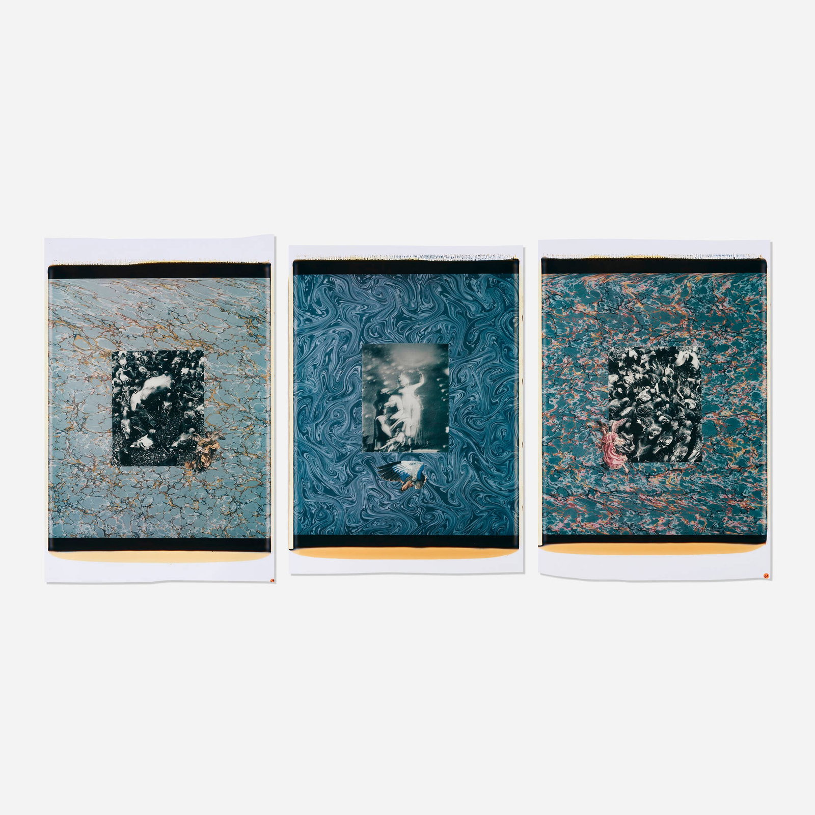 Judy Dater, Wings (triptych): Judy Dater Wings (triptych) 1990 unique large-format Polaroid Polacolor print image (each): 24 h x 20 w in (61 x 51 cm) sheet (largest): 33.125 h x 22 w in (84 x 56 cm) sheet (smallest): 32.125