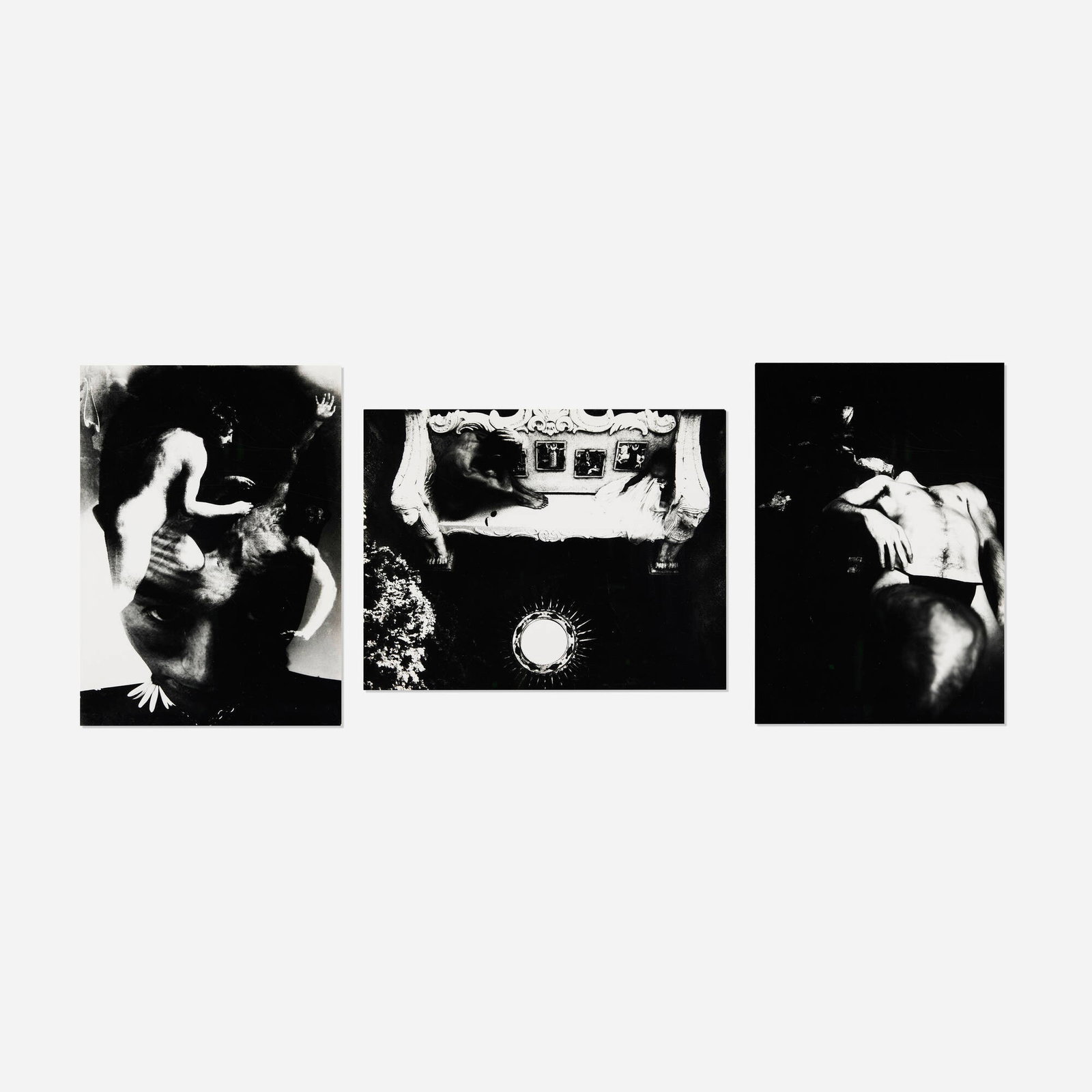 Eikoh Hosoe, Three works (from the Ordeal by Roses series): Eikoh Hosoe Three works (from the Ordeal by Roses series) 1961-62 vintage gelatin silver print 11.375 h x 7.875 w in (29 x 20 cm) 8.25 h x 11.5 w in (21 x 29 cm) 11.5 h x 9 w in (29 x 23 cm)