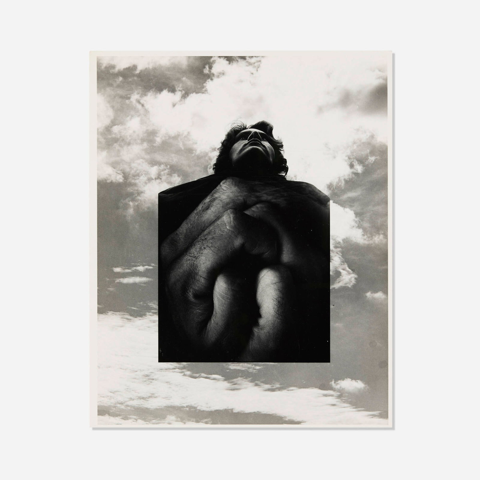 Jerry Uelsmann, Marilyn in the Sky: Jerry Uelsmann Marilyn in the Sky 1967 vintage gelatin silver print image: 9.75 h x 7.5 w in (25 x 19 cm) sheet: 10 h x 8 w in (25 x 20 cm) Signed, dated and inscribed to verso 'Aug. 1967 Dear
