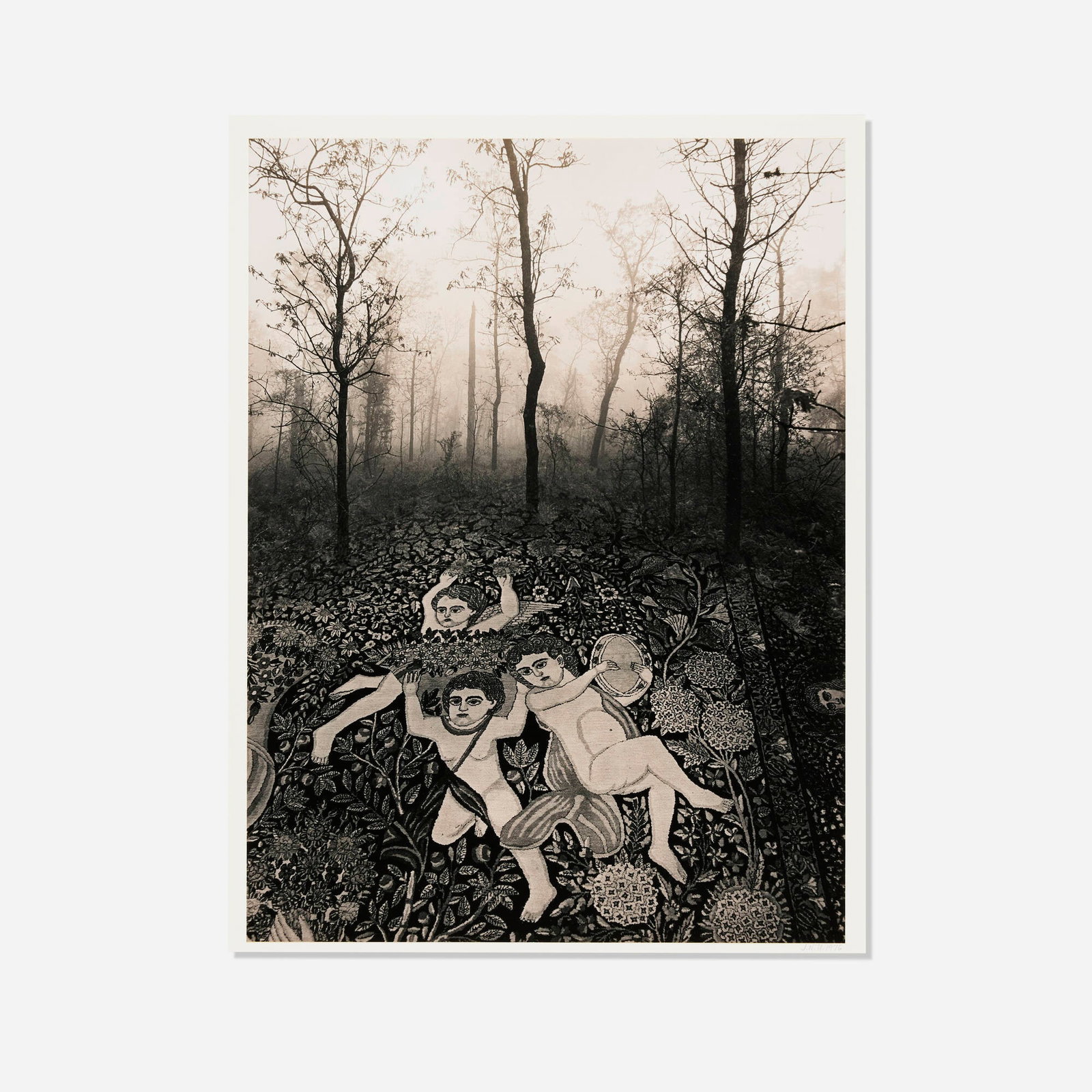 Jerry Uelsmann, Untitled (Carpet with Misty Trees) (1 of 3)