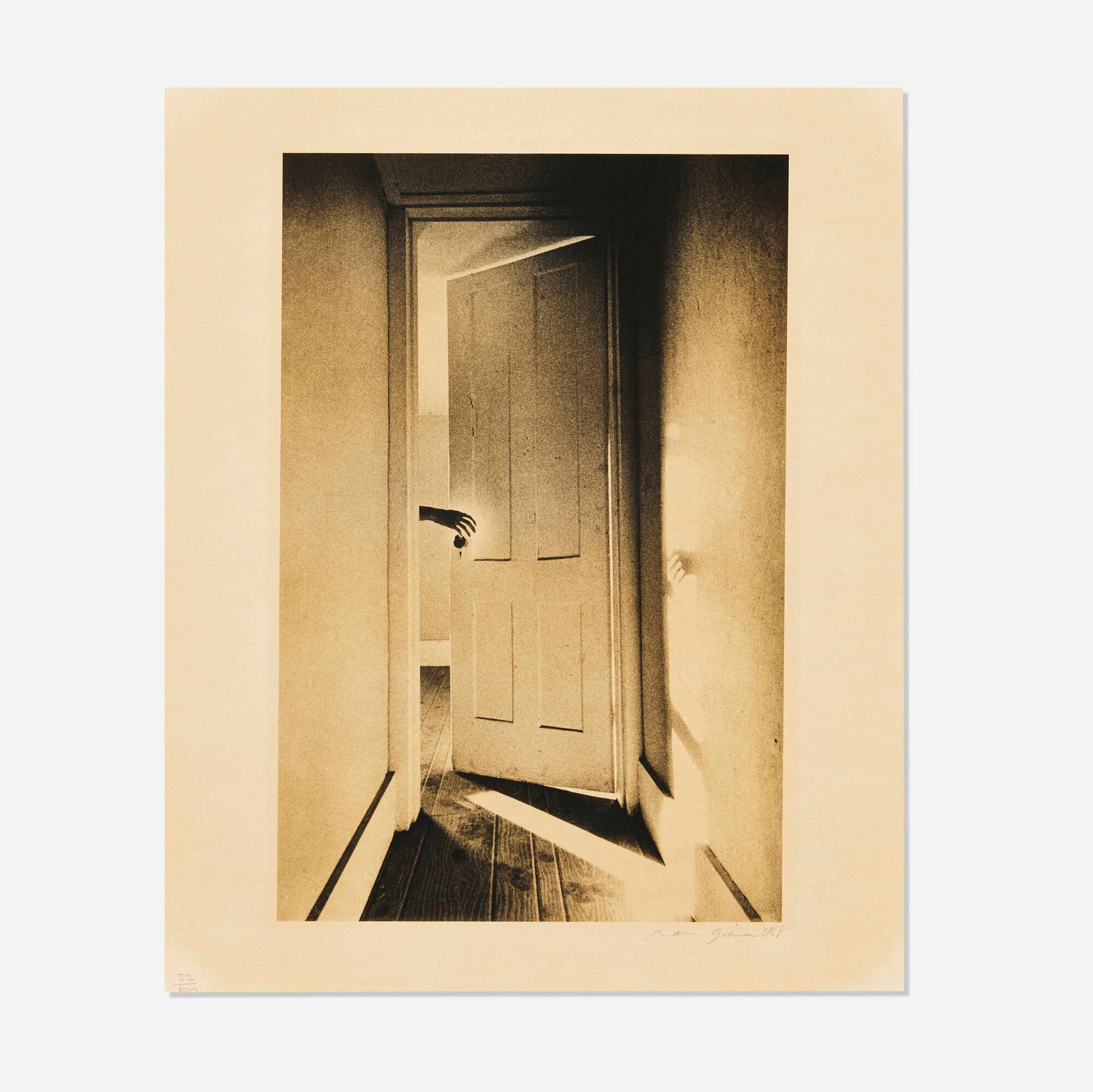 Ralph Gibson, Untitled (Hand Through Doorway) (from the Year of Tibet Portfolio II) (1 of 3)