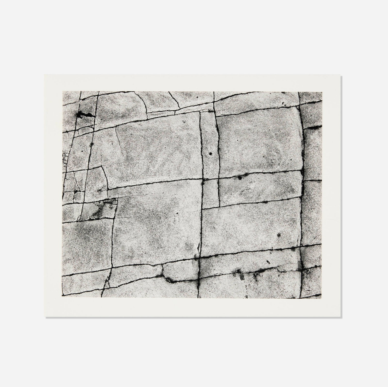 Cole Weston, Rock Erosion, Point Lobos: Cole Weston Rock Erosion, Point Lobos 1977 vintage gelatin silver print image: 7.75 h x 9.5 w in (20 x 24 cm) mount: 10.75 h x 9 w in (27 x 23 cm) Titled and dated to verso 'Rock Erosion, Point