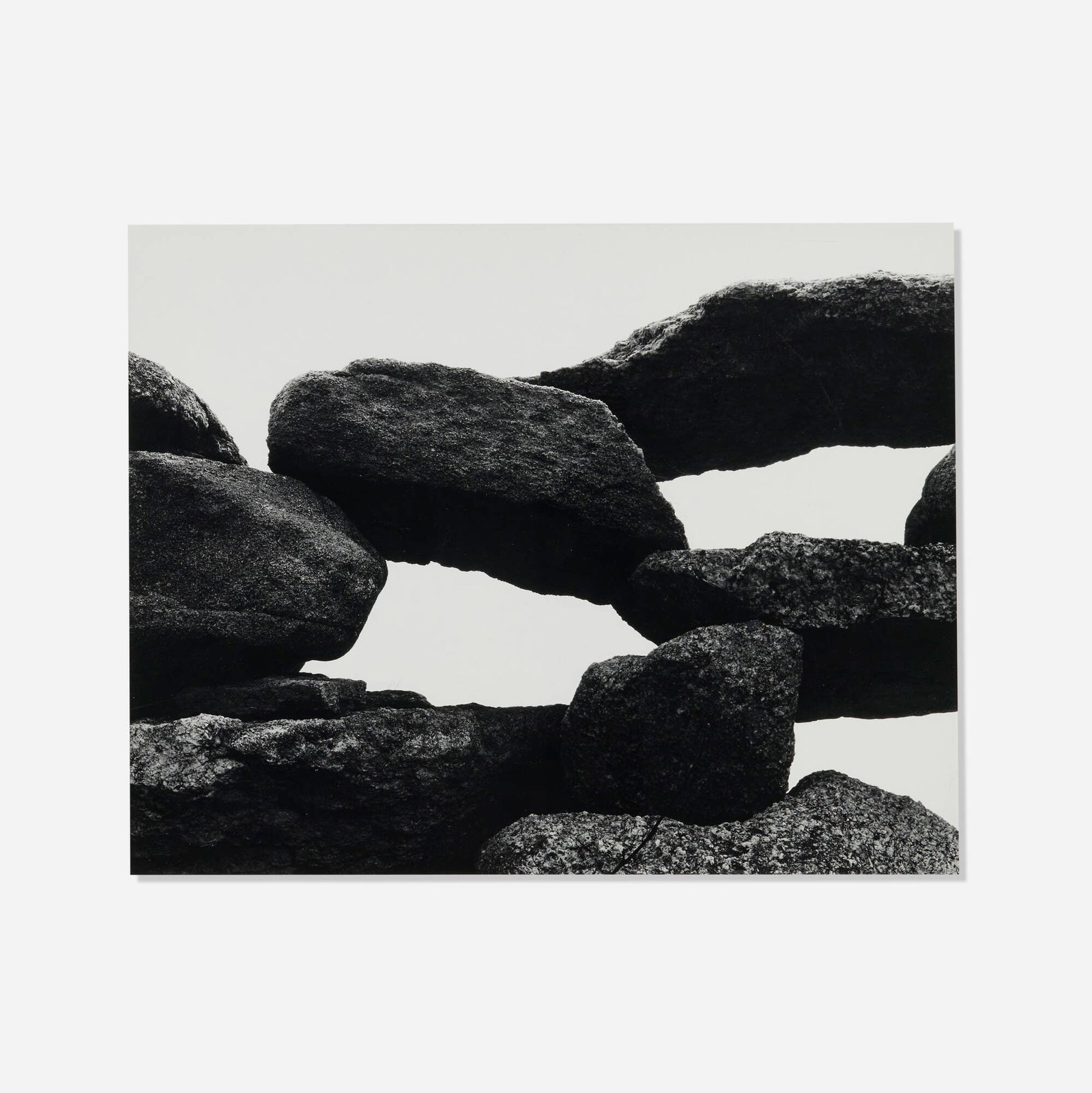 Aaron Siskind, Martha's Vineyard lll: Aaron Siskind Martha's Vineyard lll 1954 vintage gelatin silver print image: 15.375 h x 19.375 w in (39 x 49 cm) mount: 21.675 h x 26 w in (55 x 66 cm) Signed, titled and dated to verso