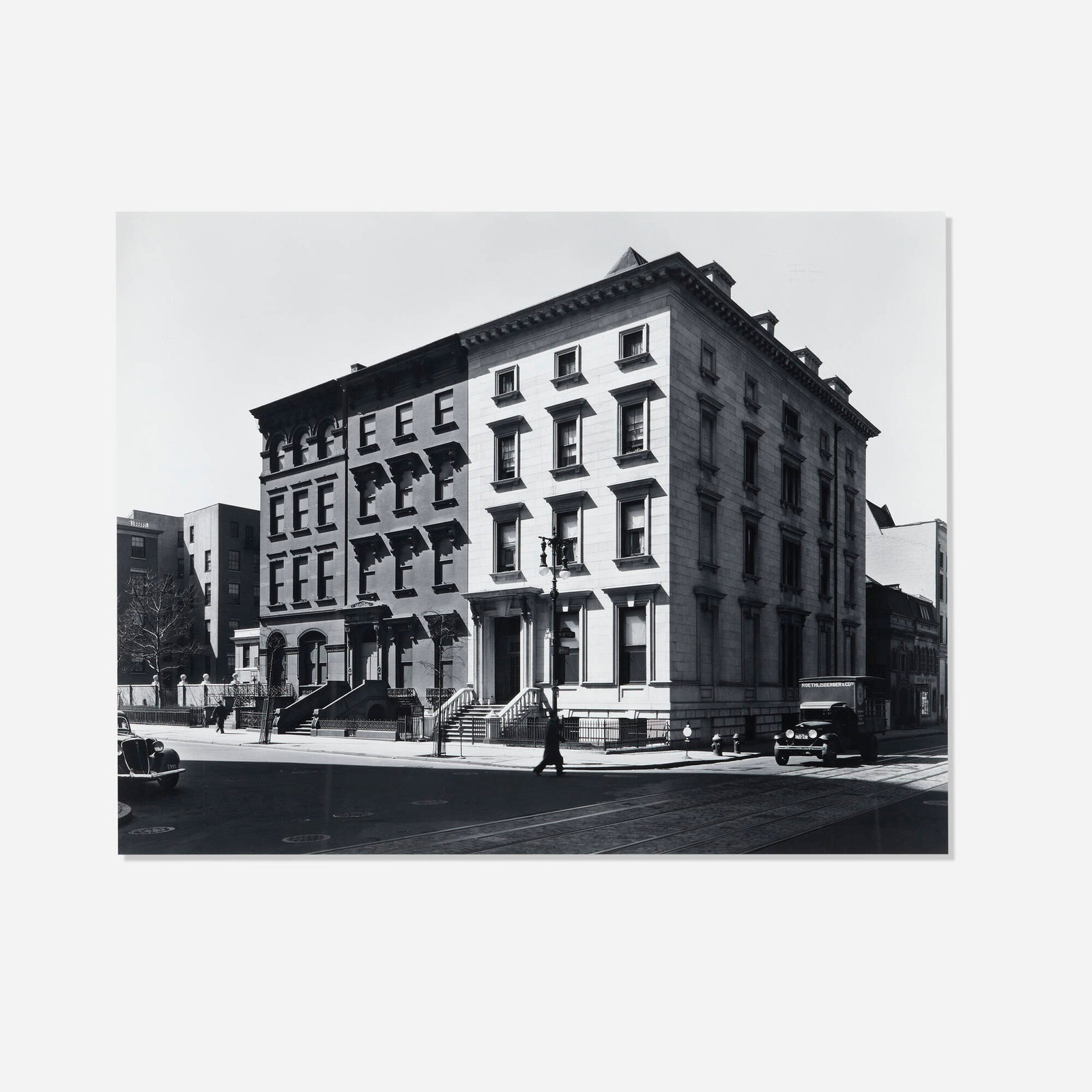 Berenice Abbott, Fifth Avenue Houses, Nos. 4-6-8 (1 of 4)