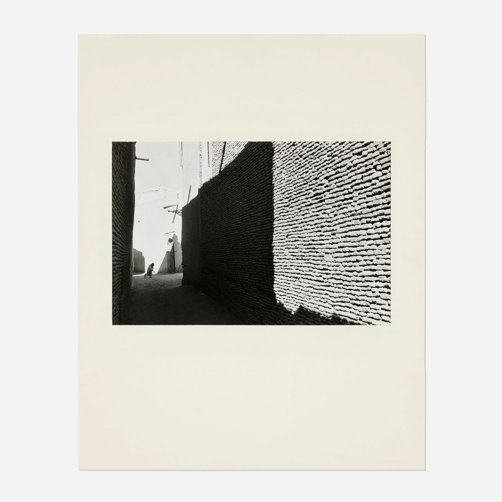 Inge Morath, Tunisia: Inside the Oasis of Tozeur: Inge Morath Tunisia: Inside the Oasis of Tozeur 1959 / printed later gelatin silver print image: 9.125 h x 13.75 w in (23 x 35 cm) sheet: 11 h x 14 w in (28 x 36 cm) Signed to lower right 'Inge