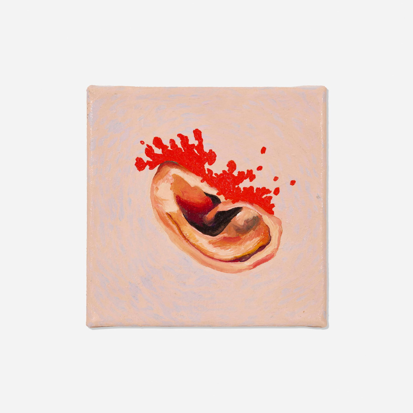 Jessie Homer French, Vincent's Ear 6: Jessie Homer French Vincent's Ear 6 2012 acrylic on canvas 6 h x 6 w in (15 x 15 cm) Signed and titled to tacking edges 'Vincent's Ear 6 / Homer'. Signed and dated to verso