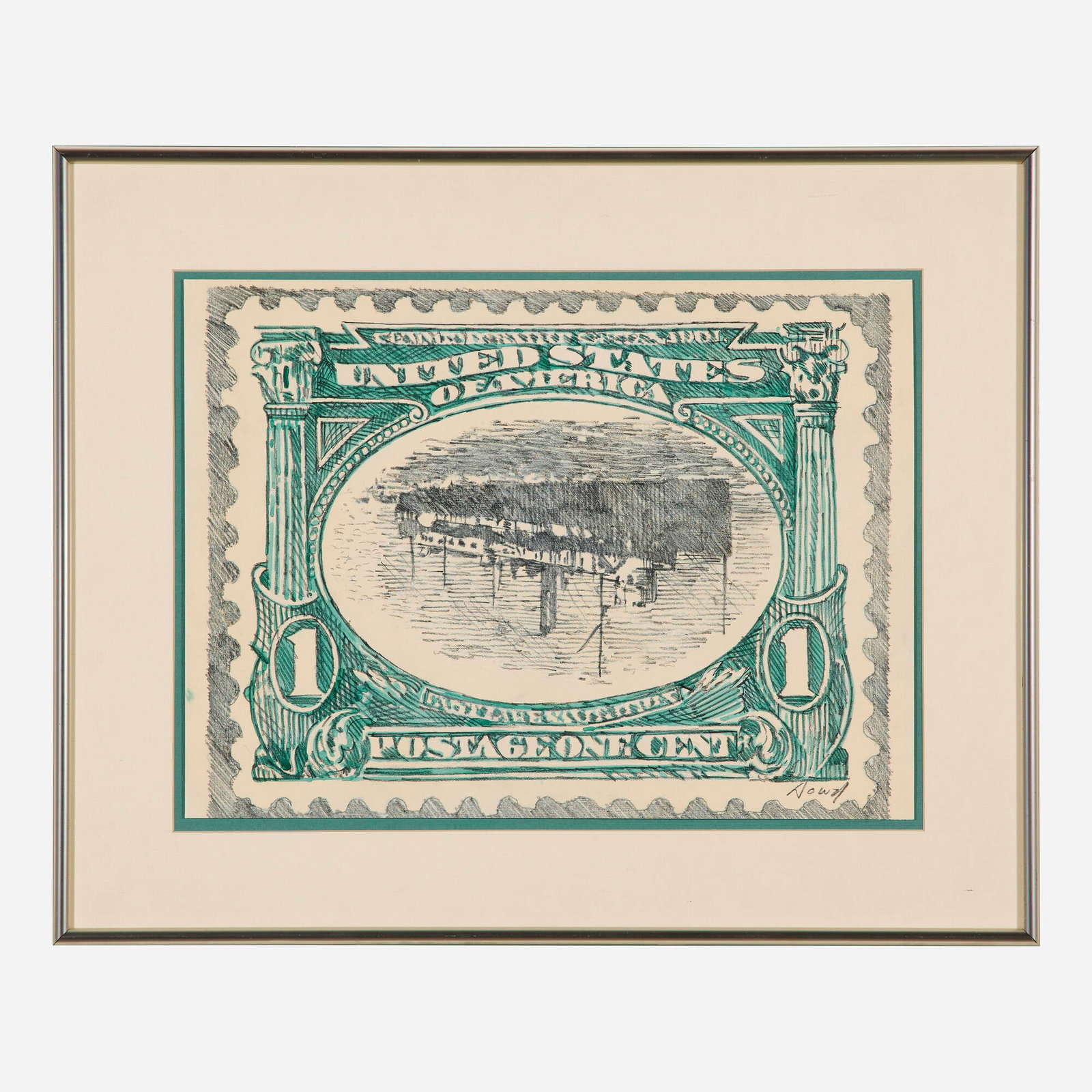 Robert Dowd, One Cent Postage Stamp - 2