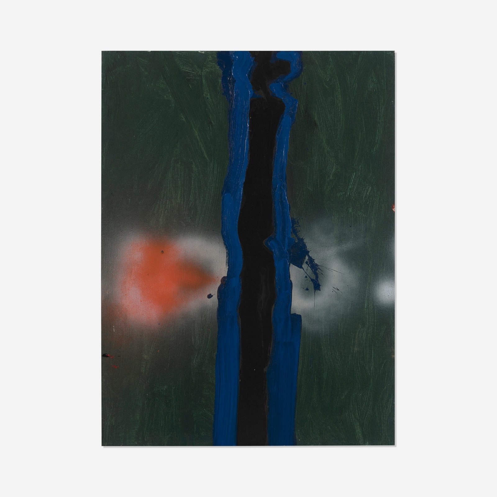 Emerson Woelffer, Untitled: Emerson Woelffer Untitled c. 1975 oil and acrylic on canvas 24 h x 18 w in (61 x 46 cm) This work is being sold to raise scholarship funds for the Otis College of Art and Design. Provenance: