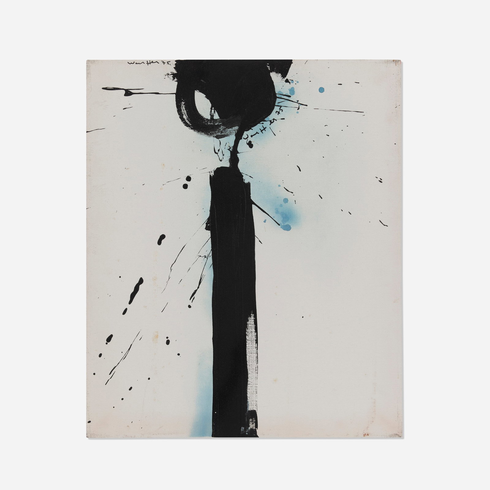 Emerson Woelffer, Minotaure: Emerson Woelffer Minotaure 1975 acrylic on canvas 24 h x 20 w in (61 x 51 cm) This work is being sold to raise scholarship funds for the Otis College of Art and Design. Signed and dated twice to upp